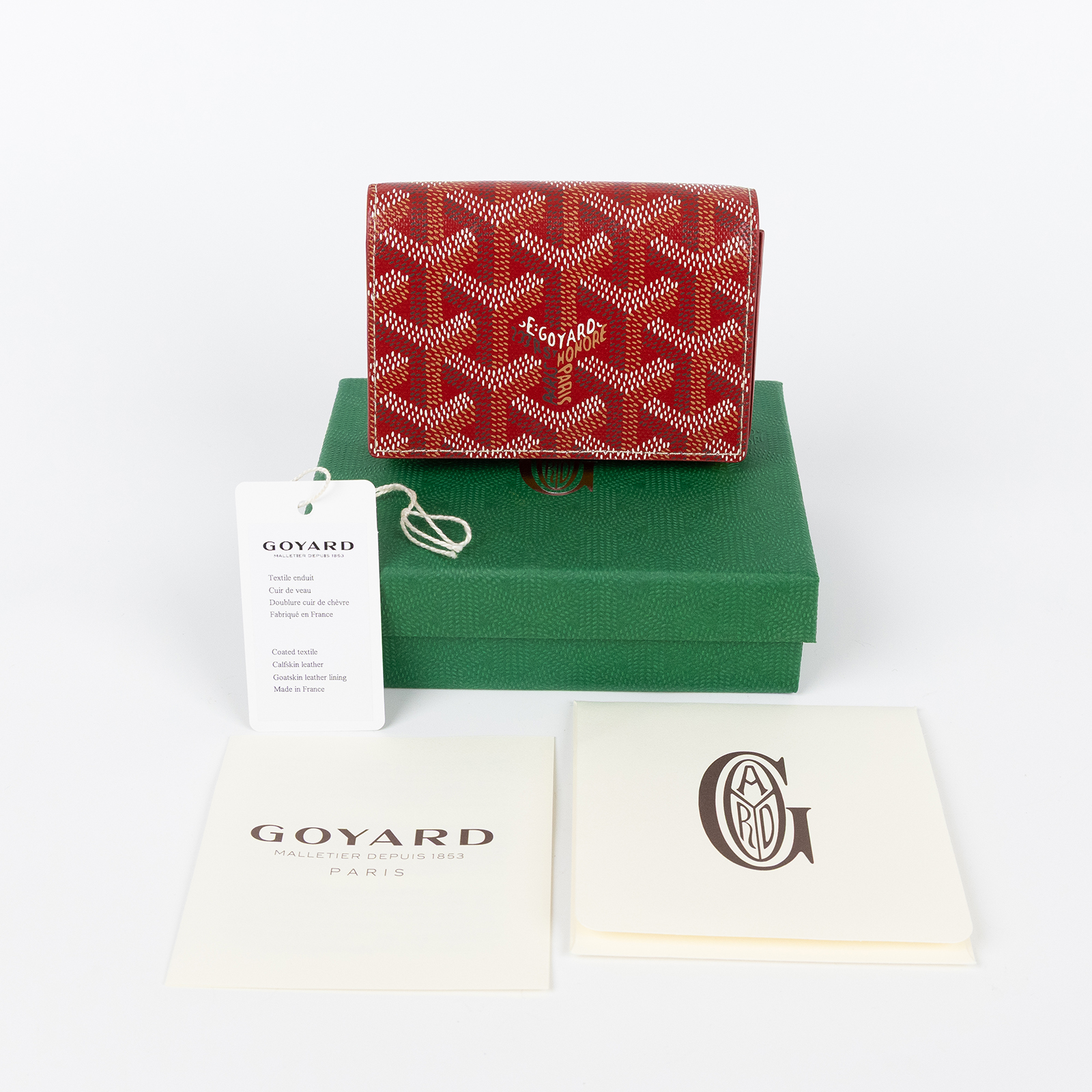 高雅德 GOYARD Malesherbes Card Wallet 卡夾 MALESHPMLTY 紅Malesherbes卡片夾 原廠盒子
