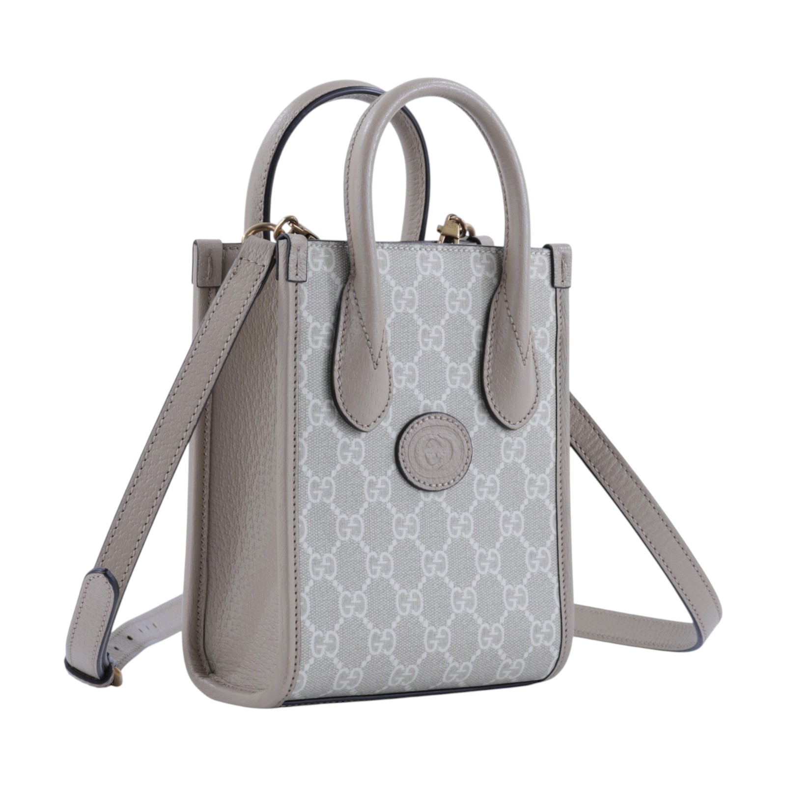古馳 GUCCI Interlocking G 迷你 手提袋 671623 UULBT 奶茶INTERLOCKING琴譜 原廠盒子/防塵袋/背帶