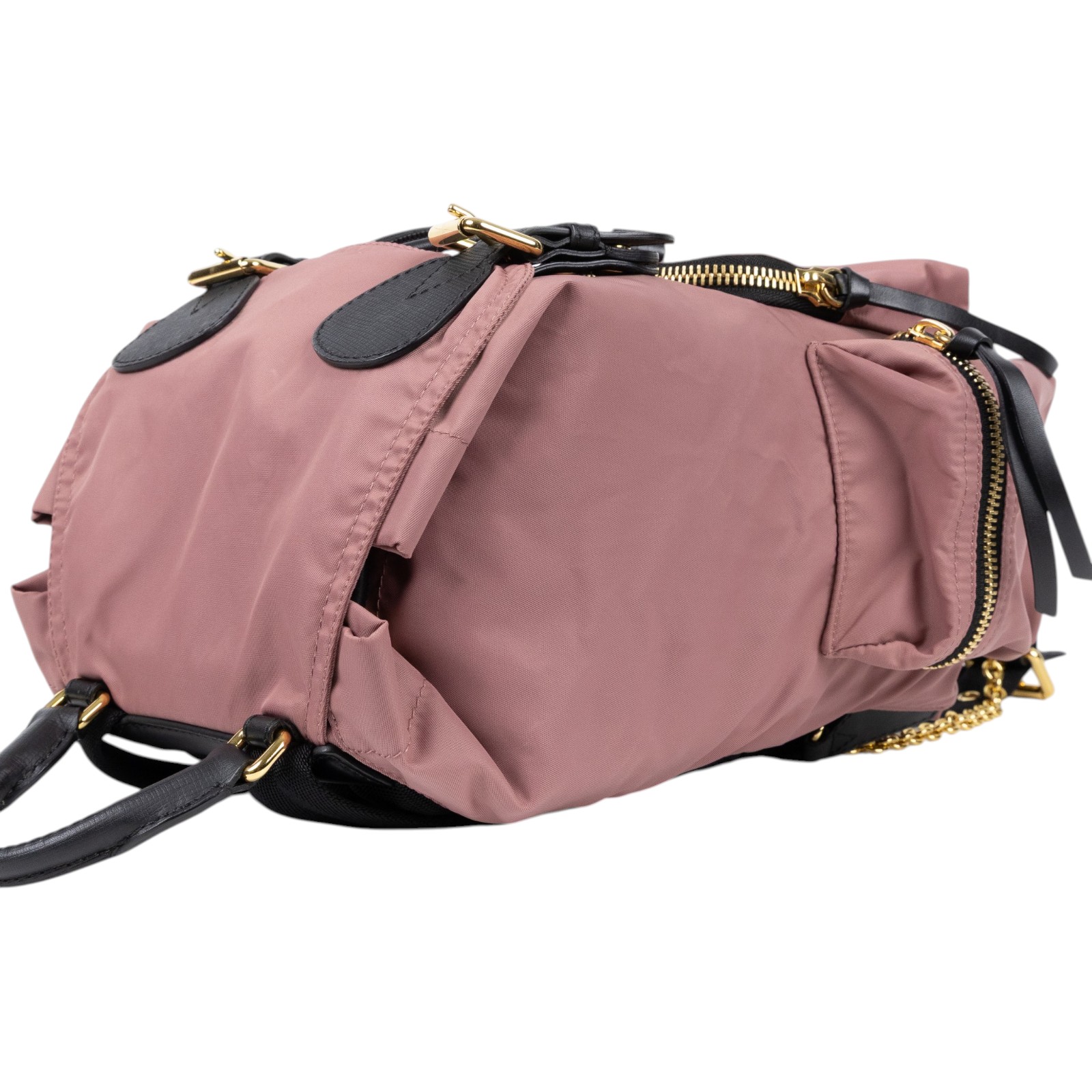 博柏利 BURBERRY The Rucksack 尼龍 後背包 4020959 粉尼龍後背包 防塵袋
