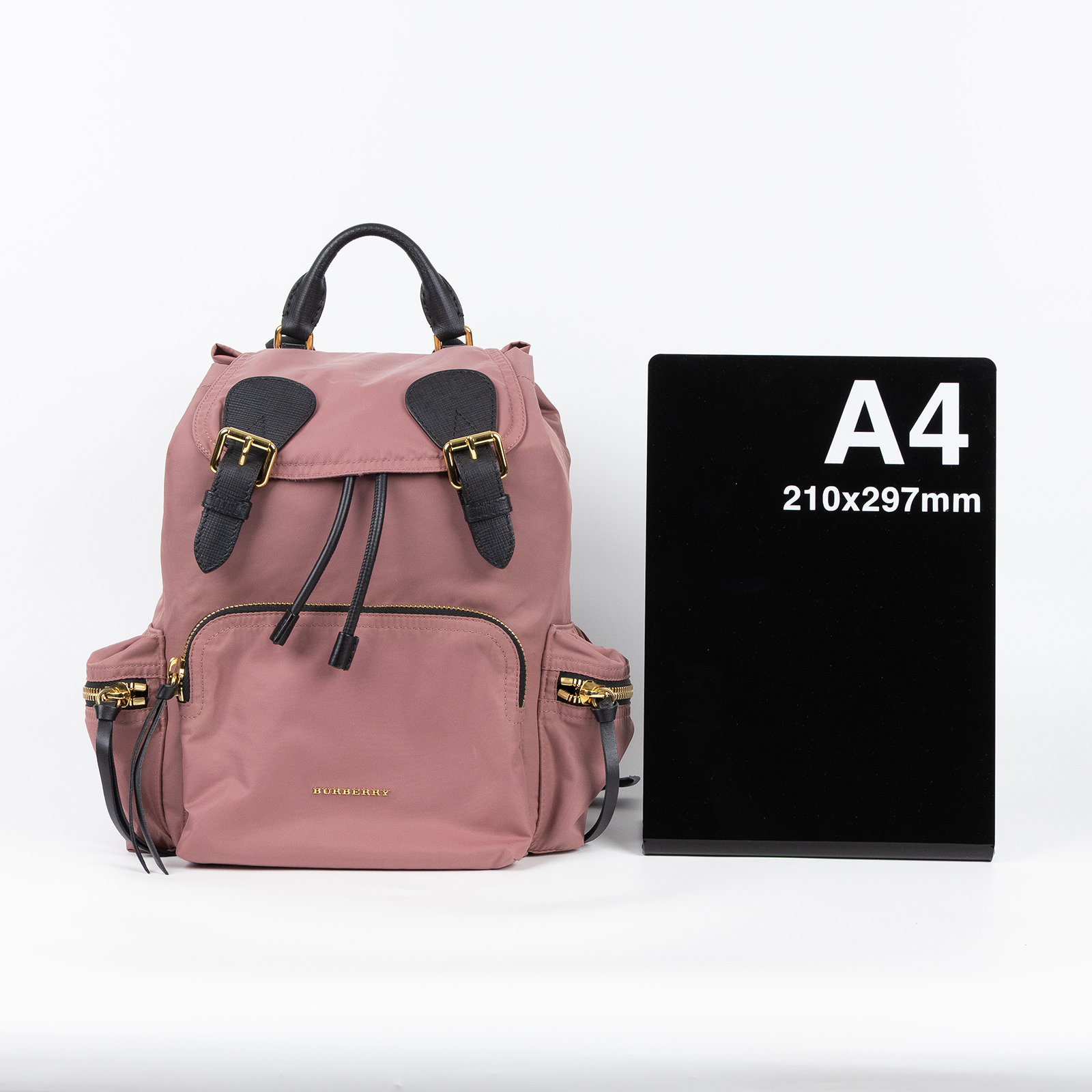 博柏利 BURBERRY The Rucksack 尼龍 後背包 4020959 粉尼龍後背包 防塵袋