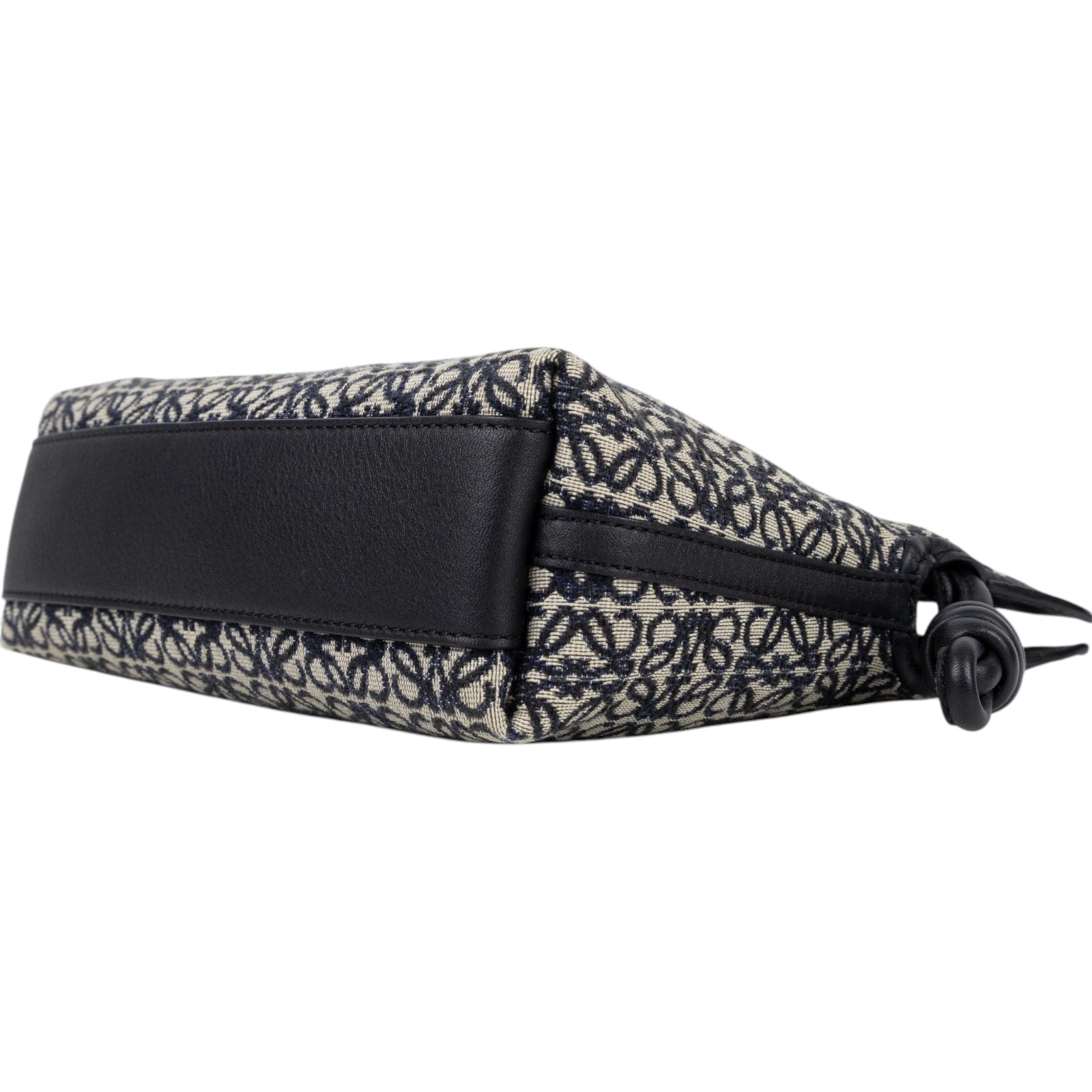 羅意威 LOEWE Mini Flamenco clutch 迷你 肩背包  黑ANAGRAM緹花FLAMENCO MINI 原廠盒子/防塵袋/背帶