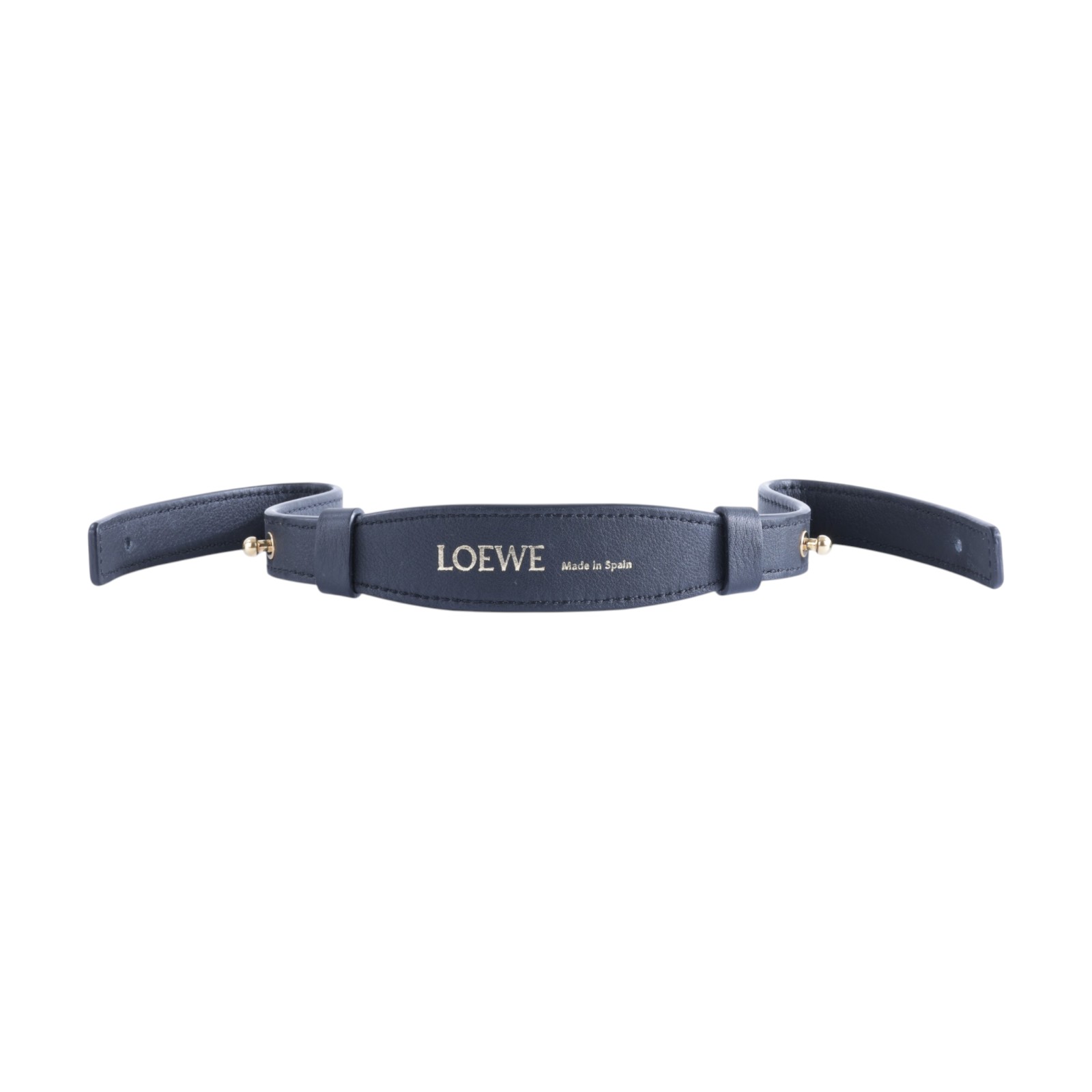羅意威 LOEWE Anagram 短背帶 肩帶 182345 黑LOGO燙金提把 防塵袋