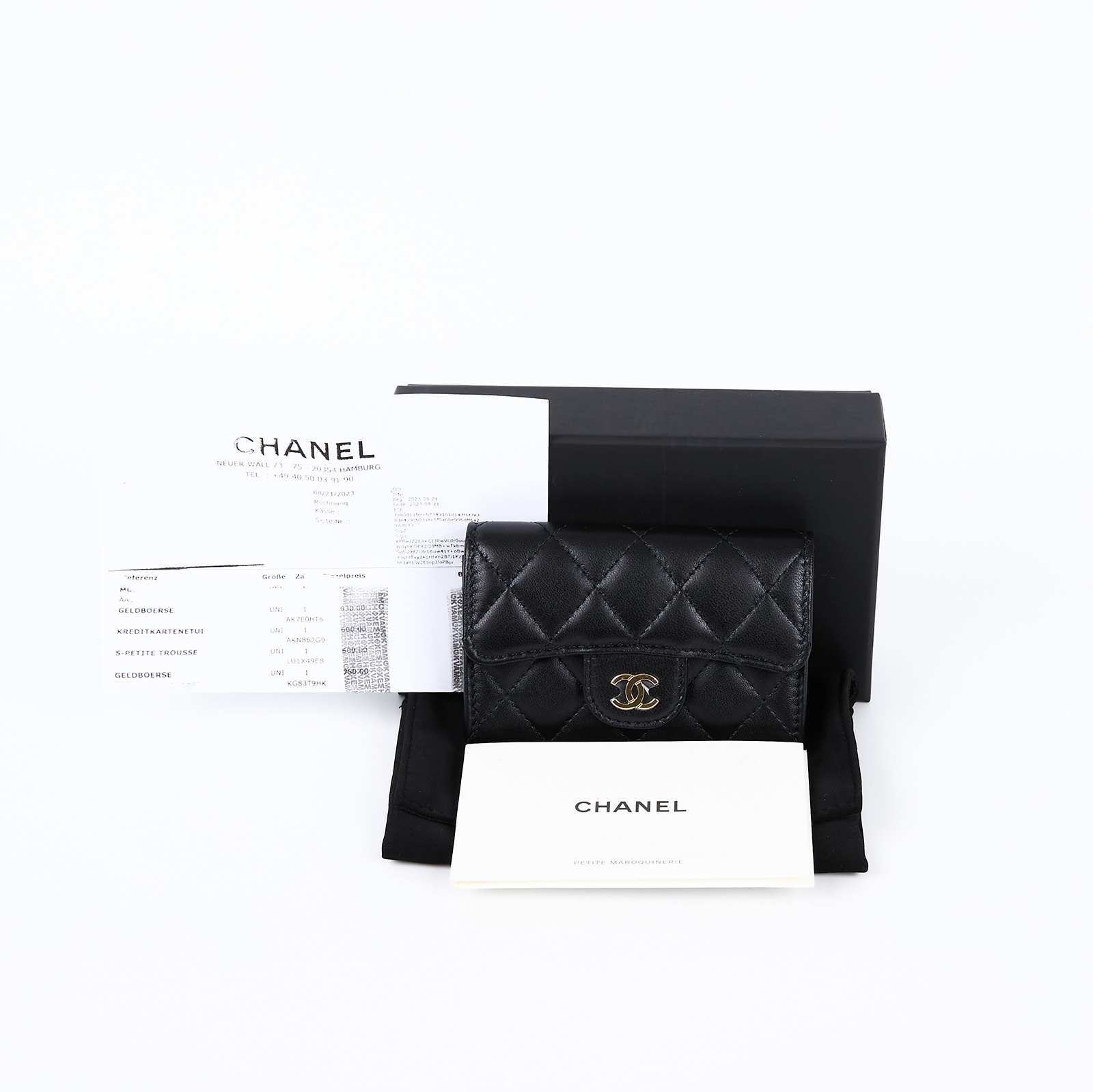 香奈兒 CHANEL CC LOGO 口蓋 卡片夾 錢包 AP0214 Y01295 黑羊單層卡包 原廠盒子/防塵袋/購買證明影本