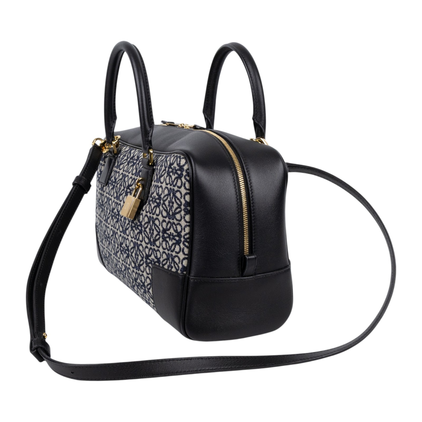 羅意威 LOEWE Amazona 28 bag 肩背 手提包 A039N08X02 黑AMAZONA28 防塵袋/背帶