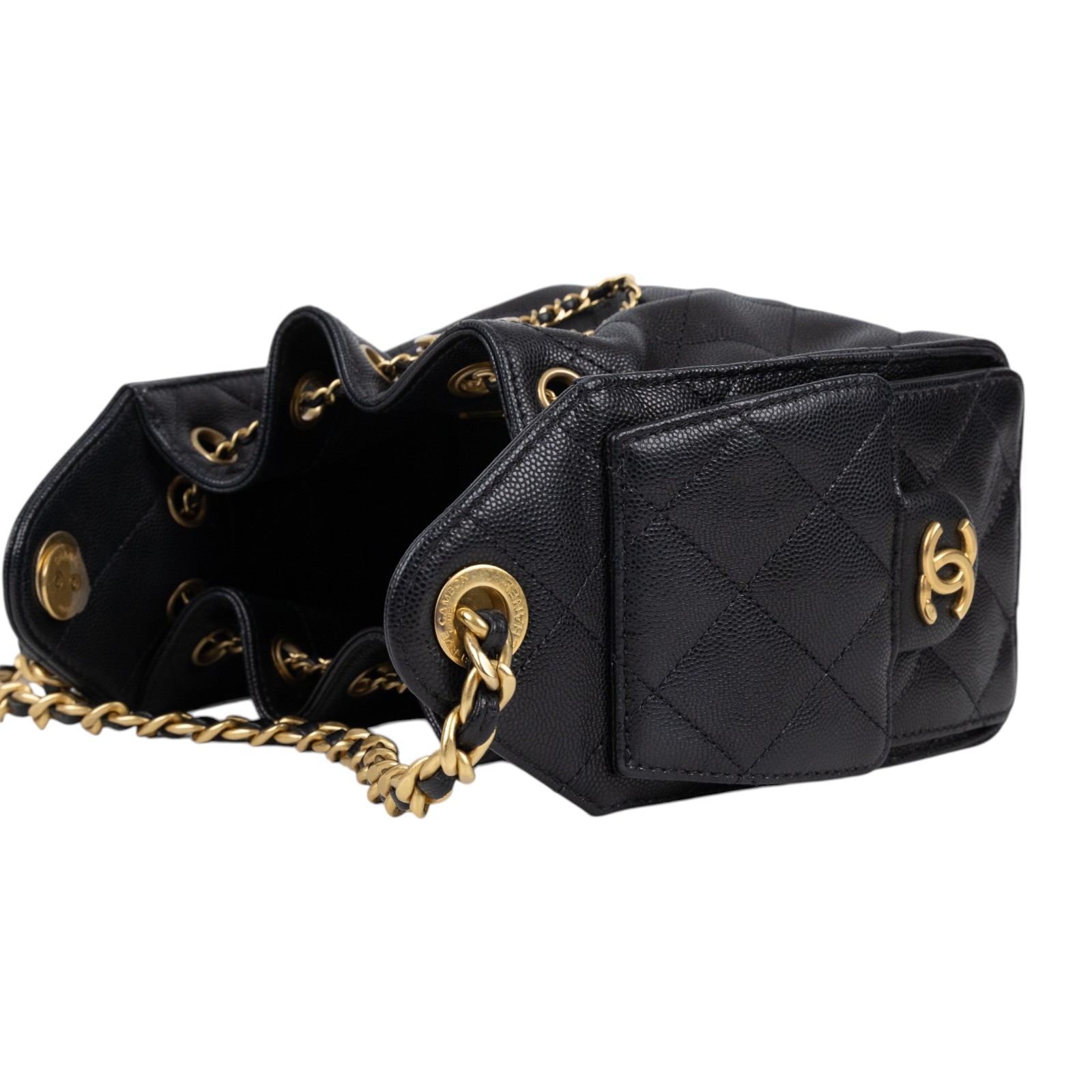 香奈兒 CHANEL 25 迷你包 AS5631 晶片款 黑荔枝25包 MINI 無附屬品