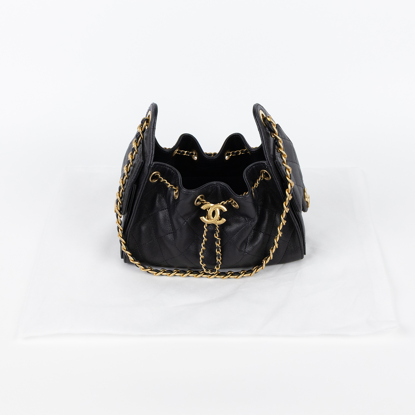 香奈兒 CHANEL 25 迷你包 AS5631 晶片款 黑荔枝25包 MINI 無附屬品