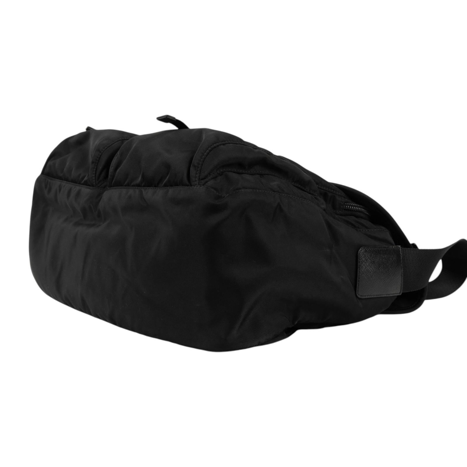 普拉達 PRADA Tessuto Nylon 郵差包 肩背包 斜背包 1BD738_V44 黑尼龍郵差包 無附屬品