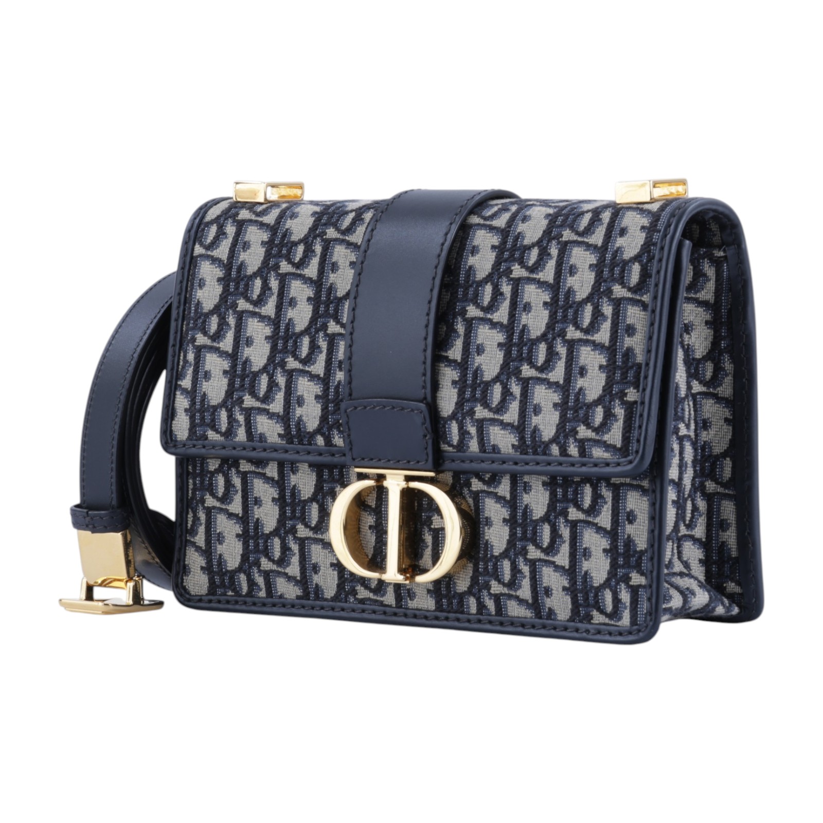 迪奧 CHRISTIAN DIOR 30 Montaigne 小型包 肩背包 斜背包 M9234UTZQ 藍緹花帆布蒙田30 防塵袋/購買證明/保證卡