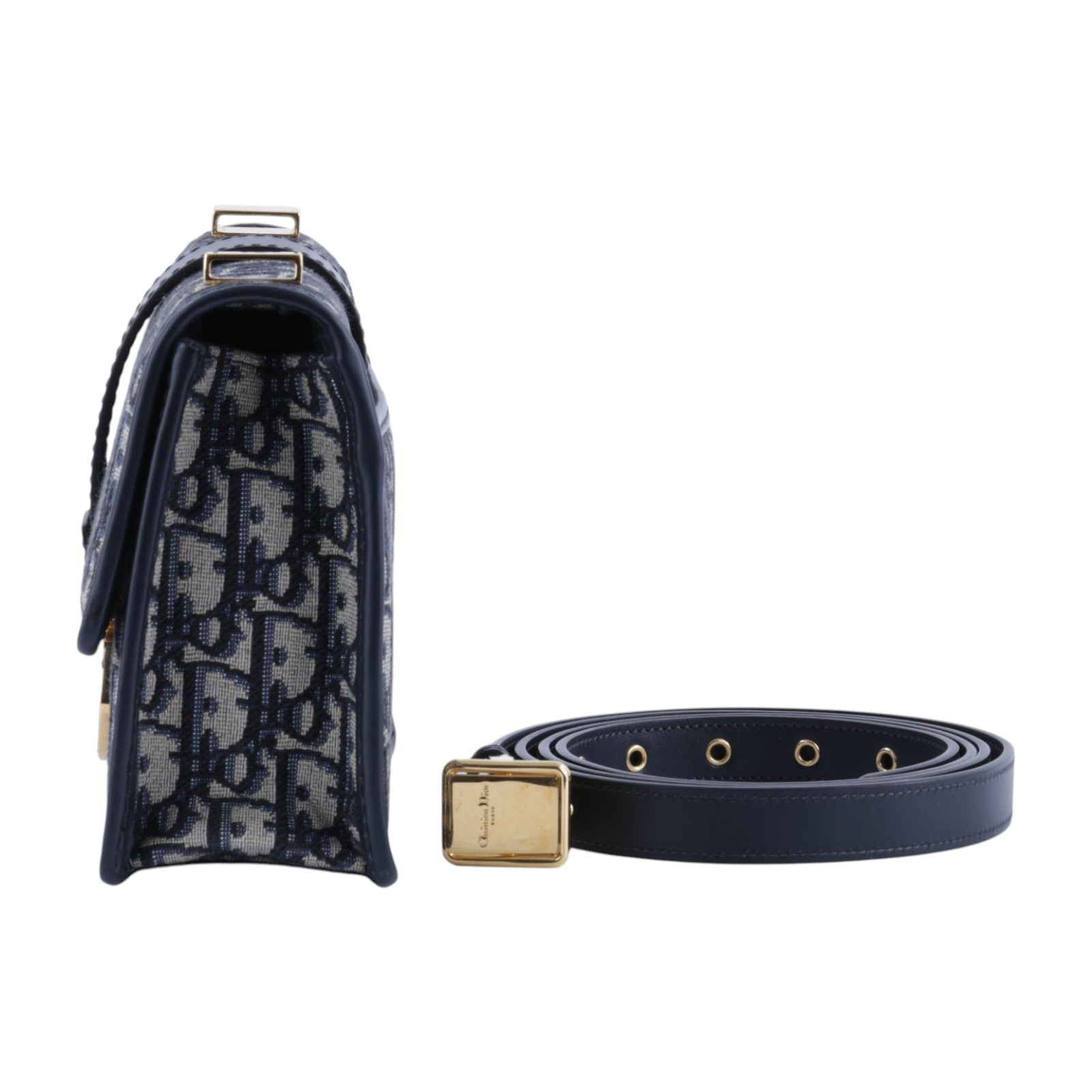 迪奧 CHRISTIAN DIOR 30 Montaigne 小型包 肩背包 斜背包 M9234UTZQ 藍緹花帆布蒙田30 防塵袋/購買證明/保證卡