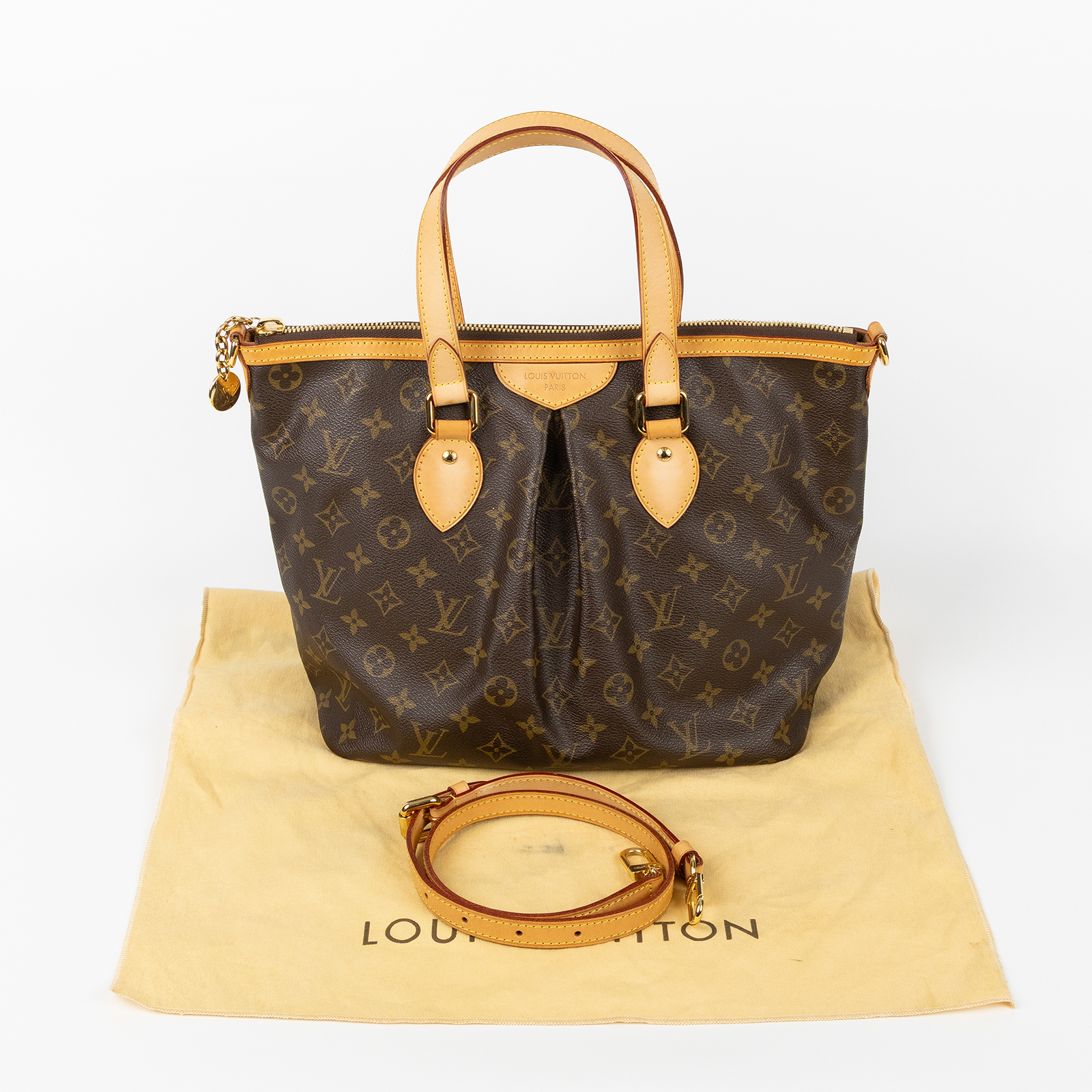 路易威登 LOUIS VUITTON Palermo PM 手提包 M40145 原花PALERMO PM 防塵袋/背帶