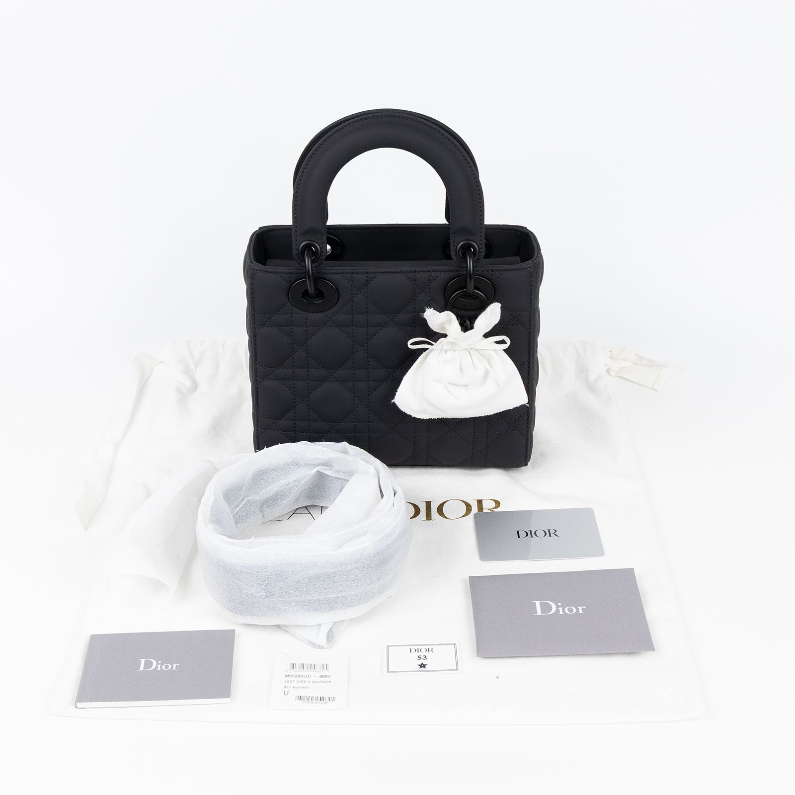 迪奧 CHRISTIAN DIOR Lady Dior My ABCDior 小型 肩背 手提包 羊皮 M0538SLOI  防塵袋/保證卡/背帶