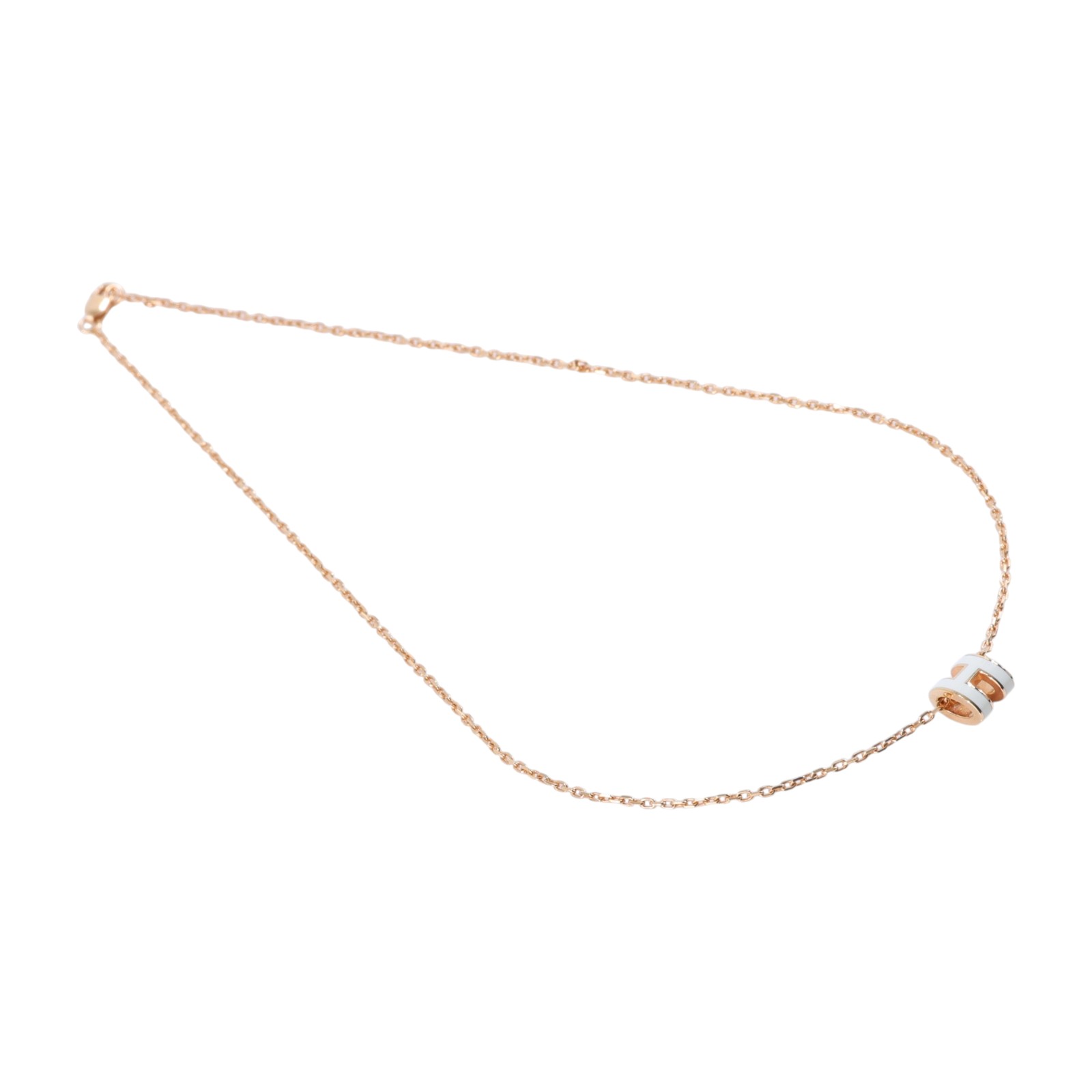 愛馬仕 Hermes Mini Pop H 墜飾 POPHPMINI ST1205 白MINI POP H項鍊 原廠盒子/防塵袋