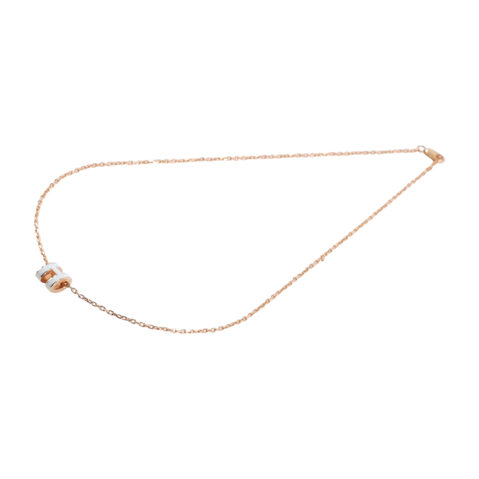 愛馬仕 Hermes Mini Pop H 墜飾 POPHPMINI ST1205 白MINI POP H項鍊 原廠盒子/防塵袋