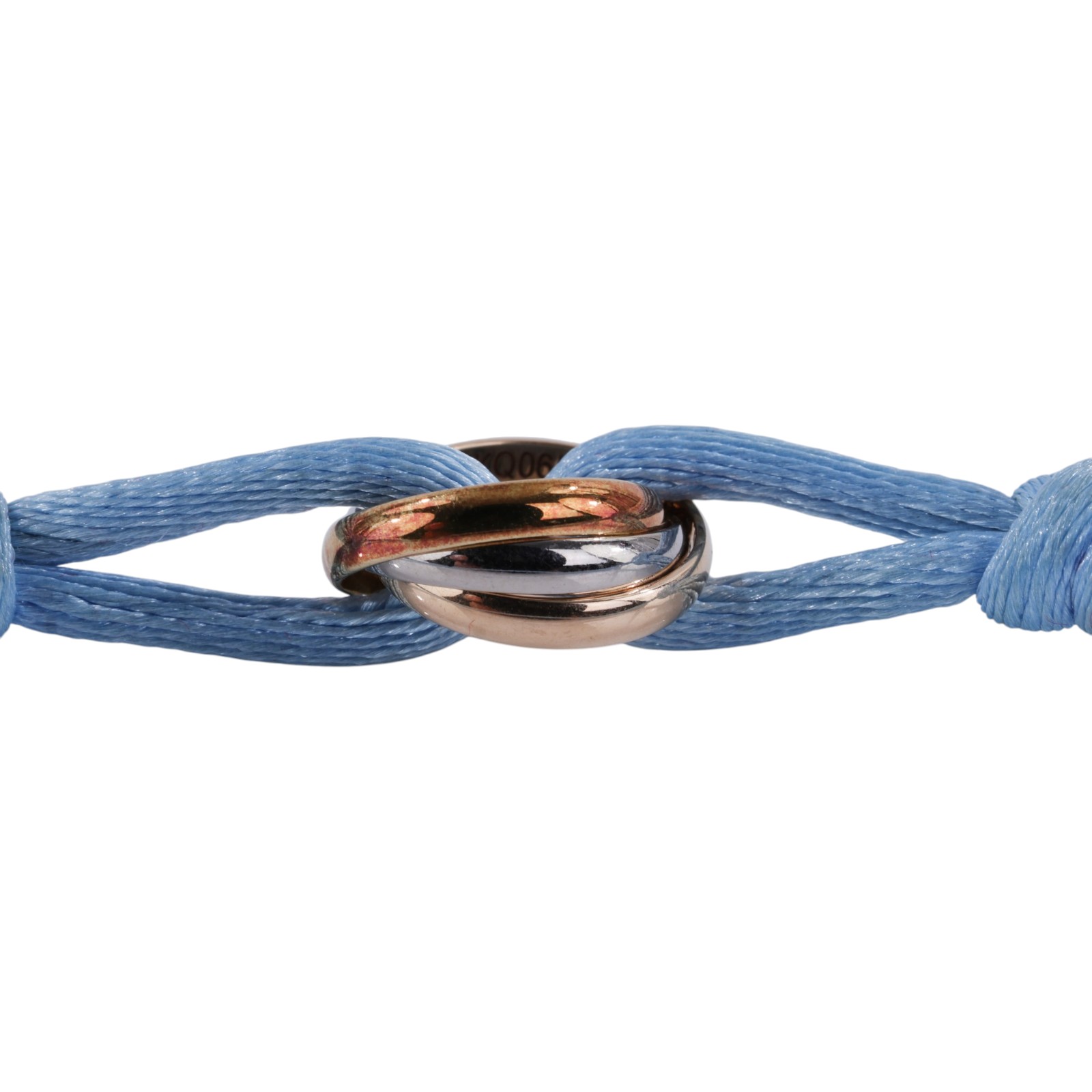 卡地亞 CARTIER Trinity 手環 B6016700 三環藍繩手鍊 保證卡