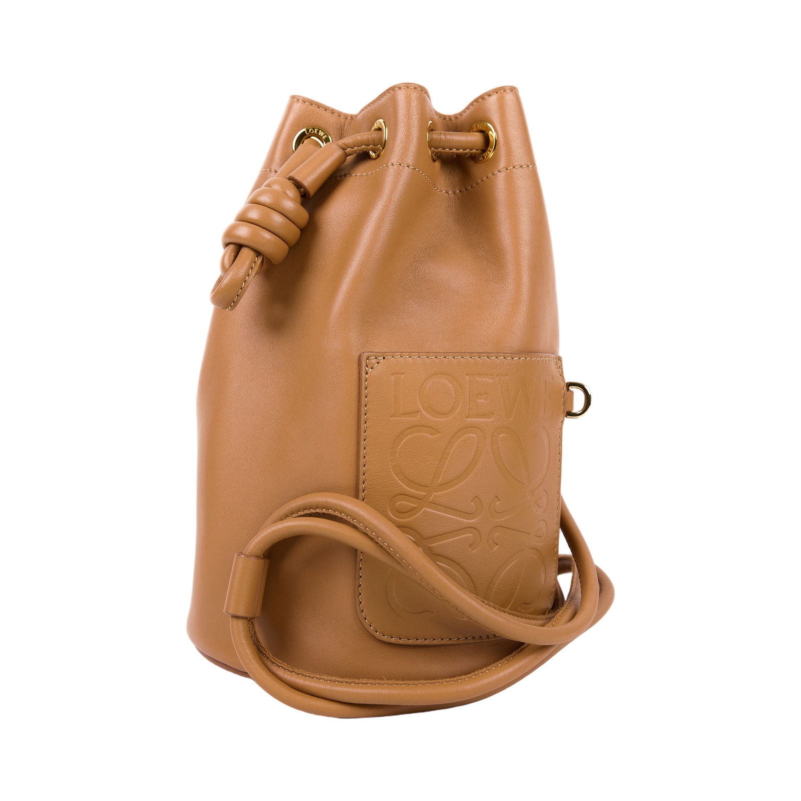 羅意威 LOEWE 水桶包 肩背包 斜背包 A734Z18X11 棕Small Sailor Bag 防塵袋