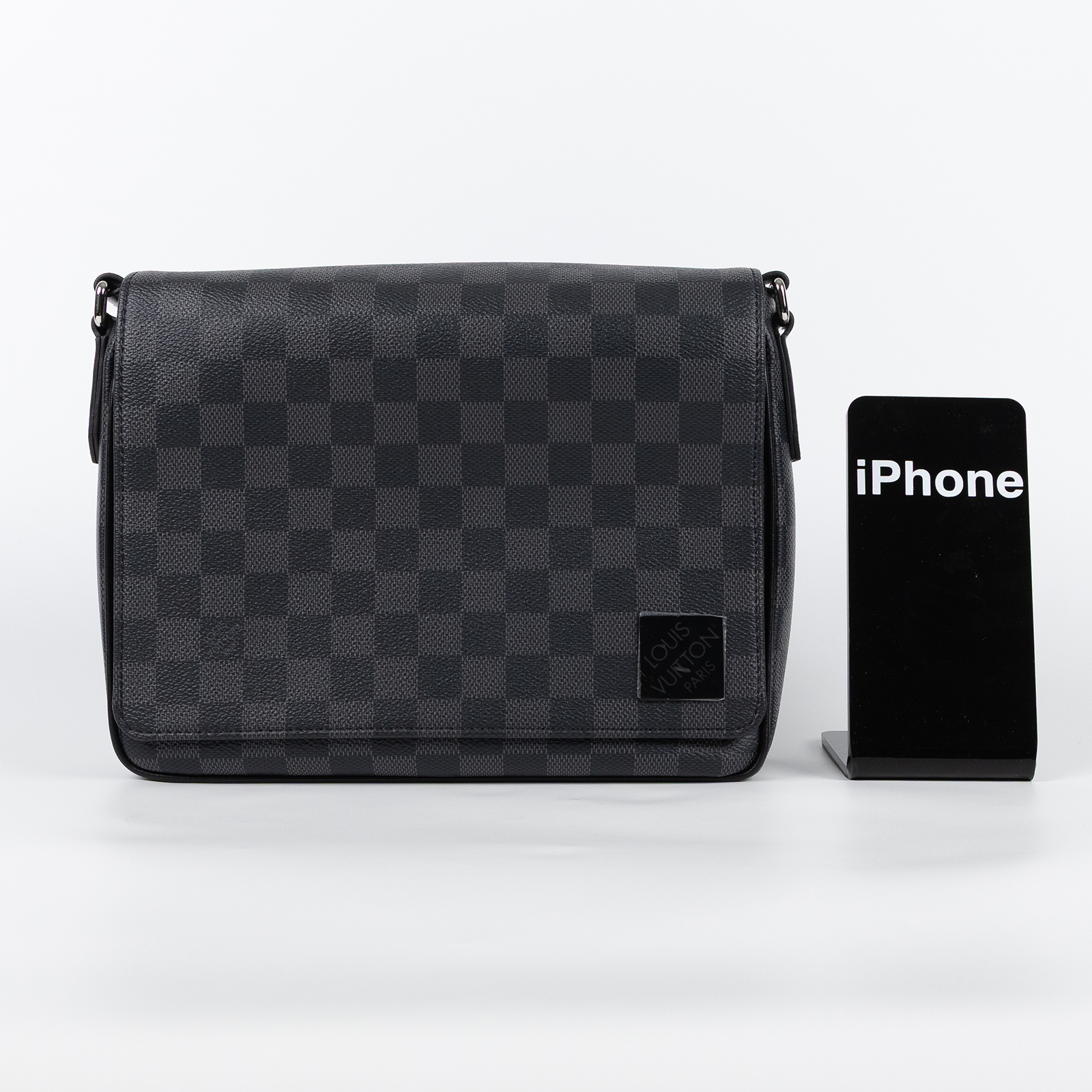 路易威登 LOUIS VUITTON District PM 斜背包 小號 N42710 晶片款 黑棋盤格District PM 原廠盒子/防塵袋/購買證明正本