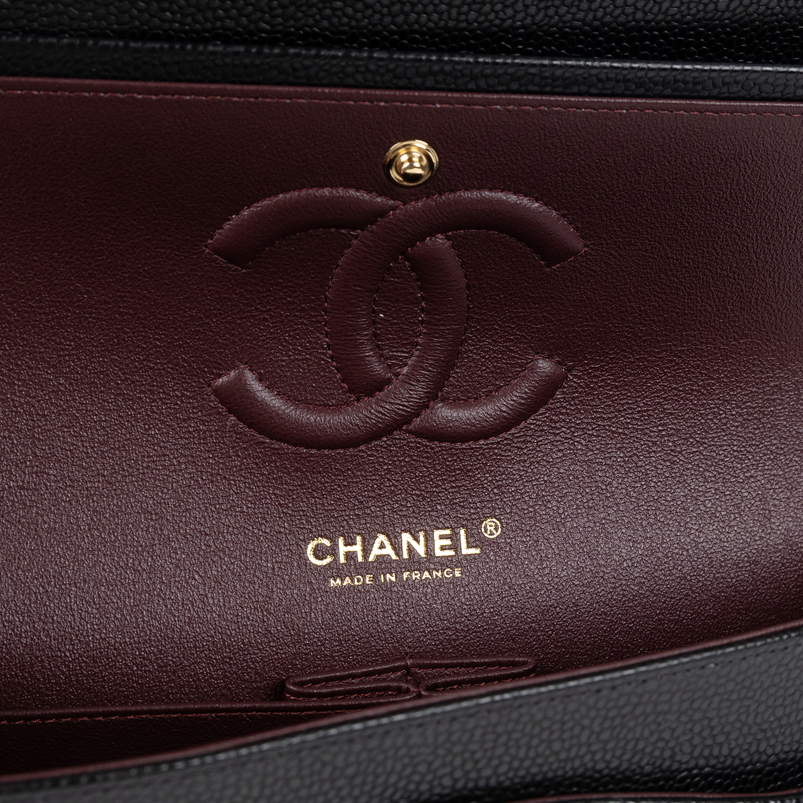 香奈兒 CHANEL CF 經典 11.12 口蓋包 A01112 Y01864 黑金荔枝COCO25 原廠盒子/防塵袋/購買證明正本