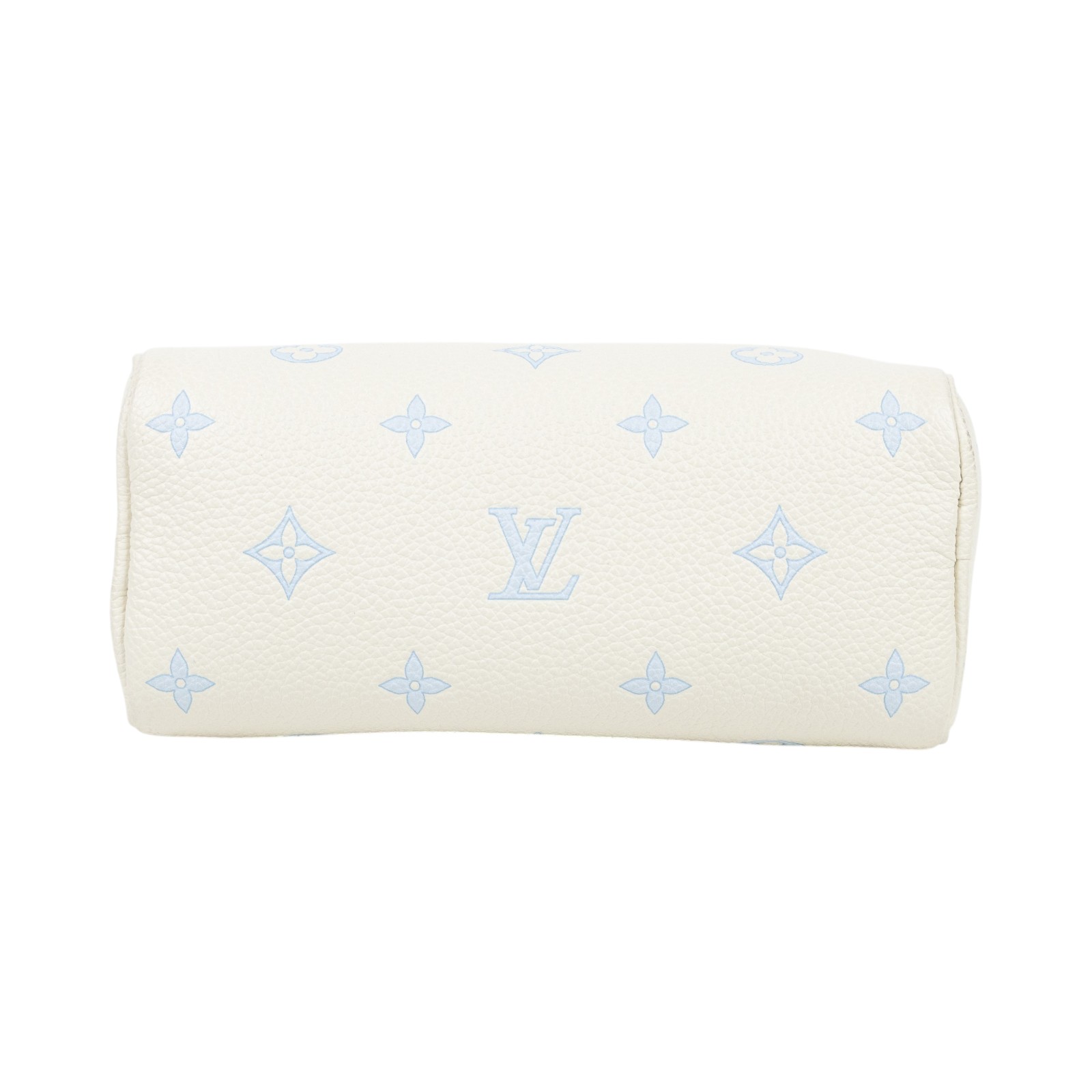 路易威登 LOUIS VUITTON Nano Speedy 波士頓包 斜背包 M27702 晶片款 白底藍字SPEEDY NANO 防塵袋/背帶