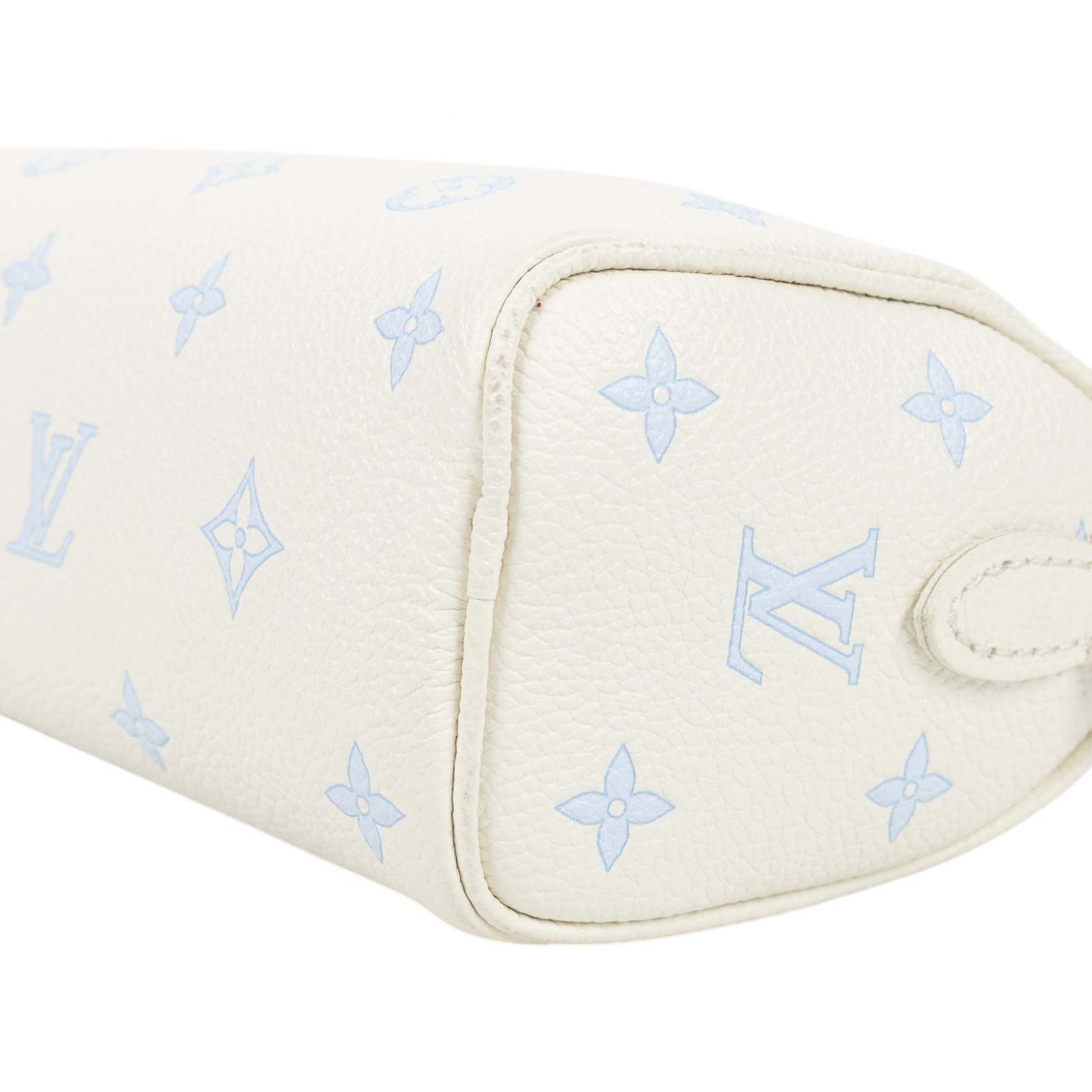 路易威登 LOUIS VUITTON Nano Speedy 波士頓包 斜背包 M27702 晶片款 白底藍字SPEEDY NANO 防塵袋/背帶