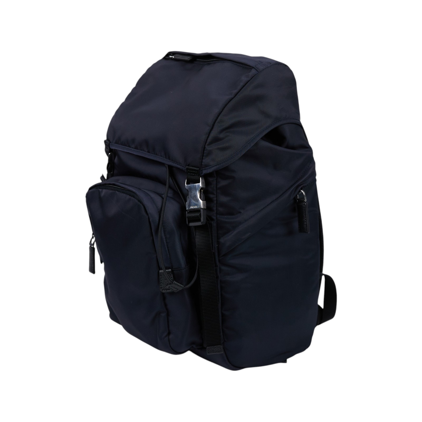 普拉達 PRADA Re-Nylon 皮革背囊 後背包 2VZ135_973 深藍尼龍後背包 保證卡/吊牌
