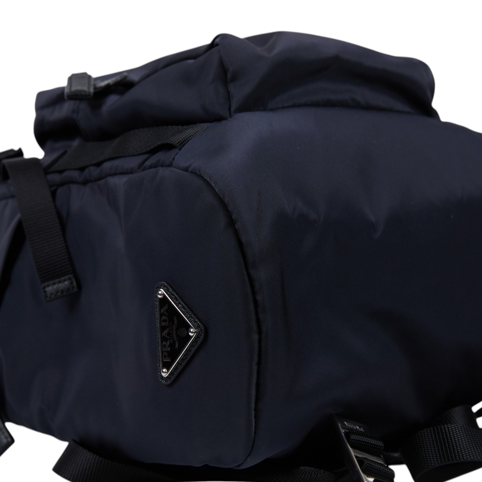普拉達 PRADA Re-Nylon 皮革背囊 後背包 2VZ135_973 深藍尼龍後背包 保證卡/吊牌