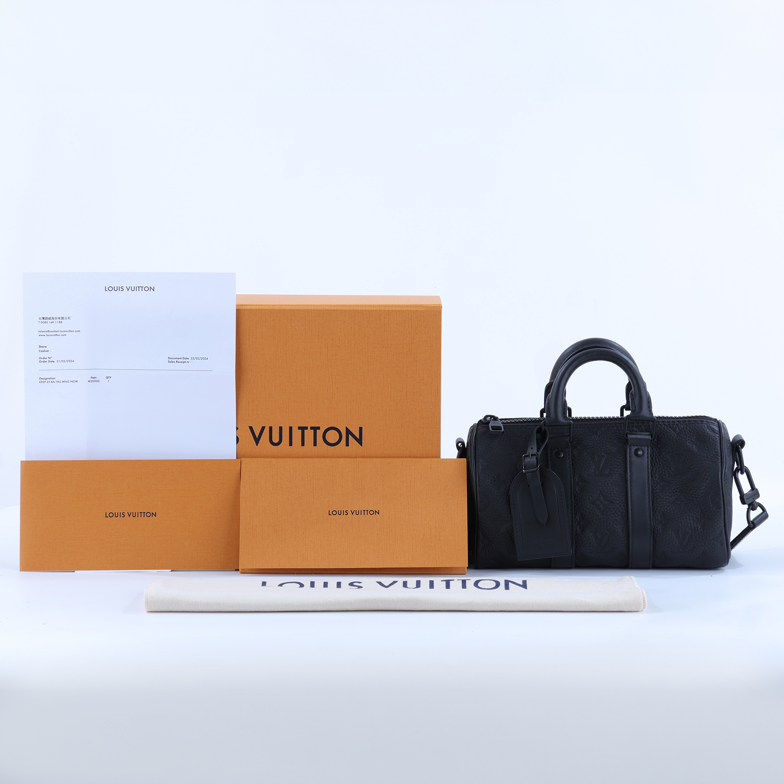 路易威登 LOUIS VUITTON Keepall Bandoulière 25 手提包 肩背包 波士頓包 M20900 晶片款  原廠盒子/防塵袋/背帶/購買證明正本