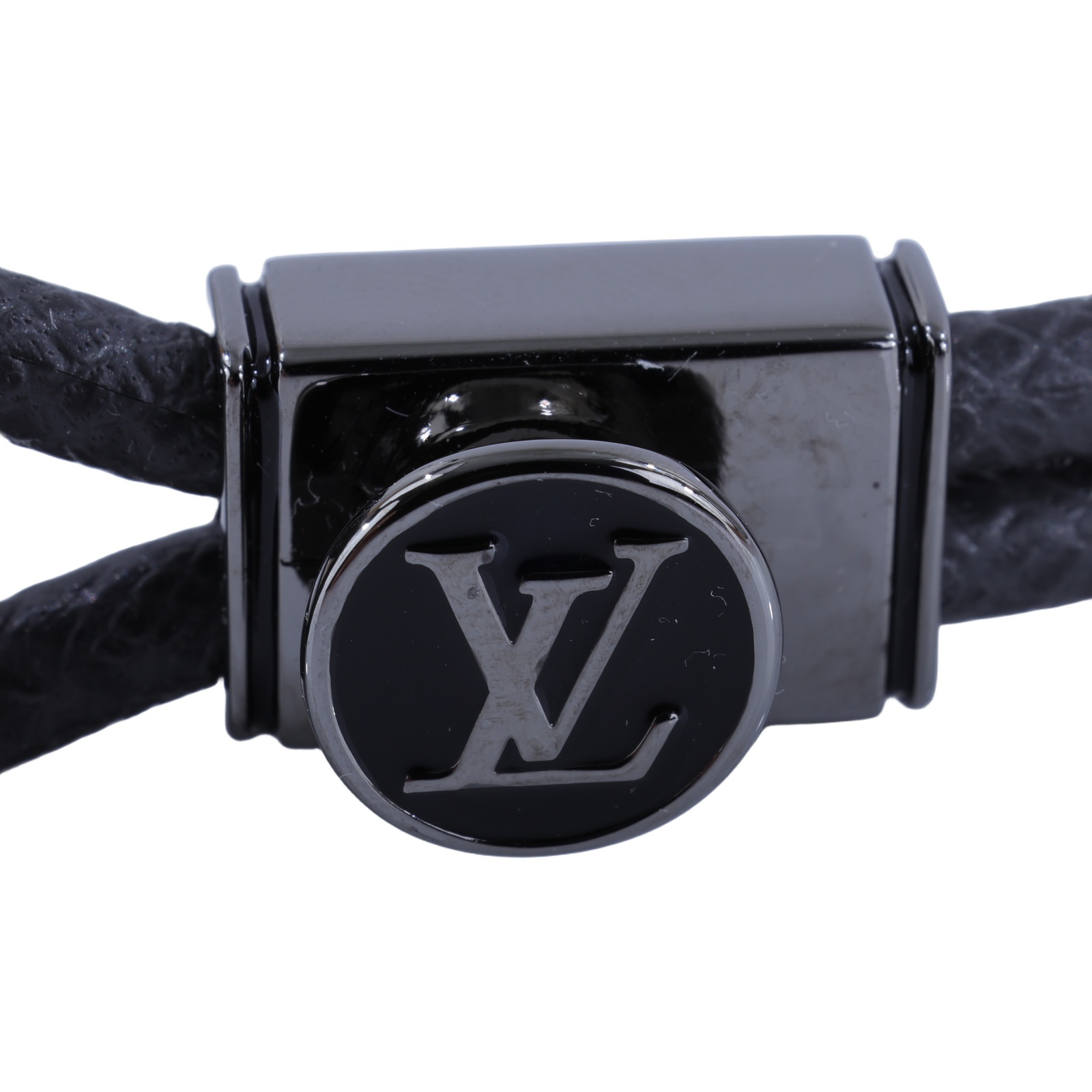路易威登 LOUIS VUITTON Loop It 手環 Monogram Eclipse 帆布 銀色金屬配件 M6780E  原廠盒子/防塵袋