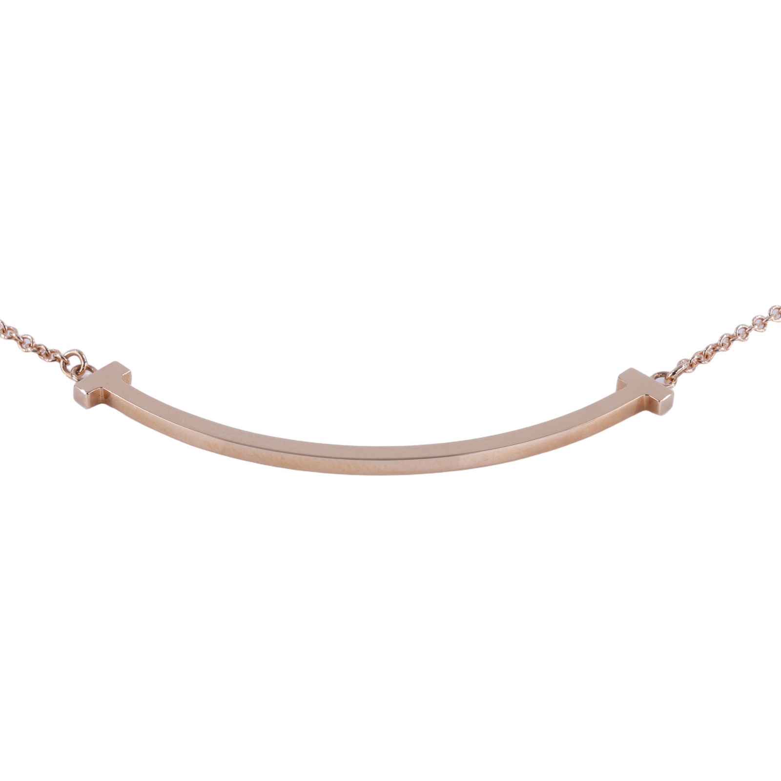 蒂芙尼 TIFFANY＆CO. T Smile 鏈墜 小號 60011678 RG T SMILE SMALL項鍊 原廠盒子2
