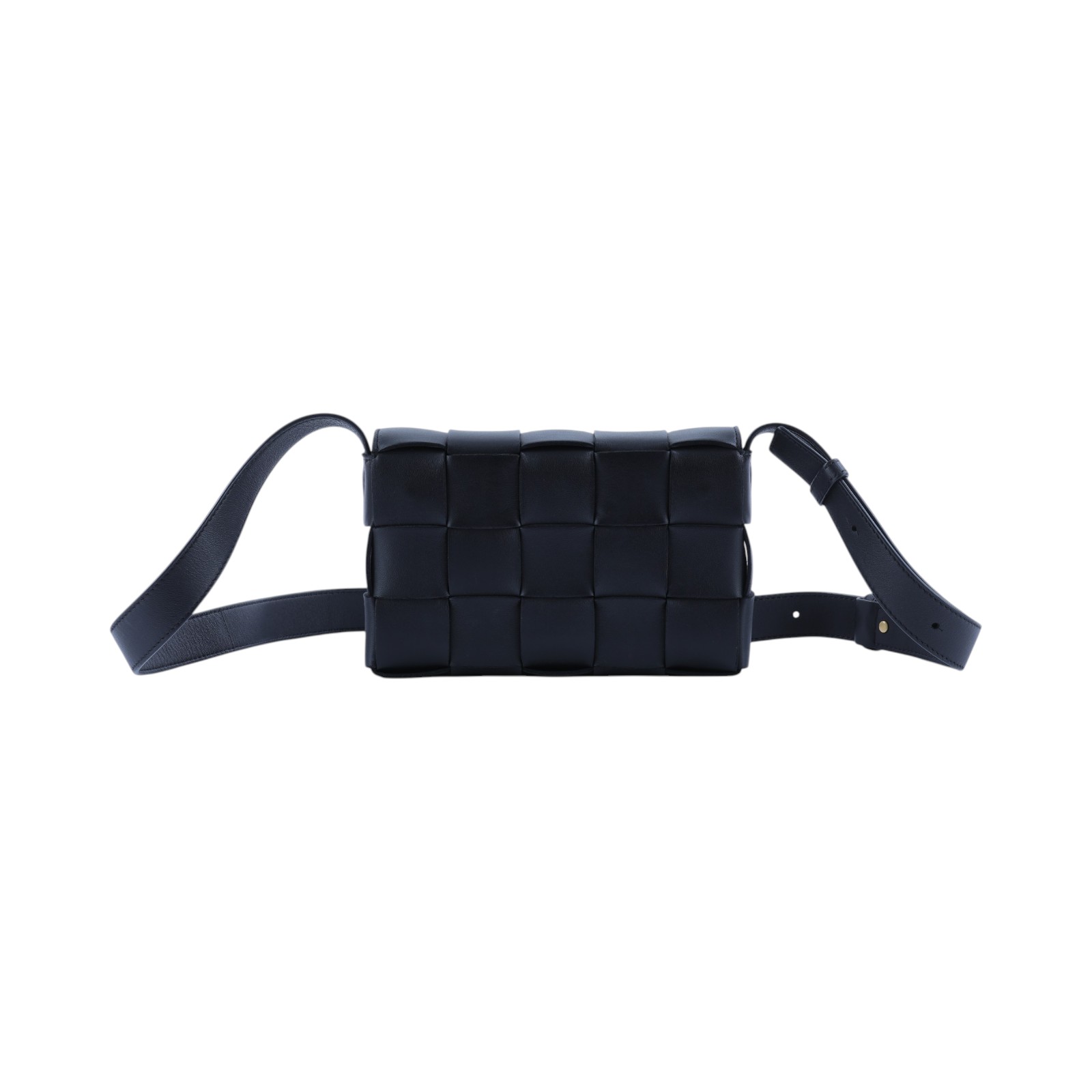寶緹嘉 BOTTEGA VENETA Small Cassette 編織包 730848VMAY1 黑編織CASSETTE 5X3 防塵袋/購買證明正本
