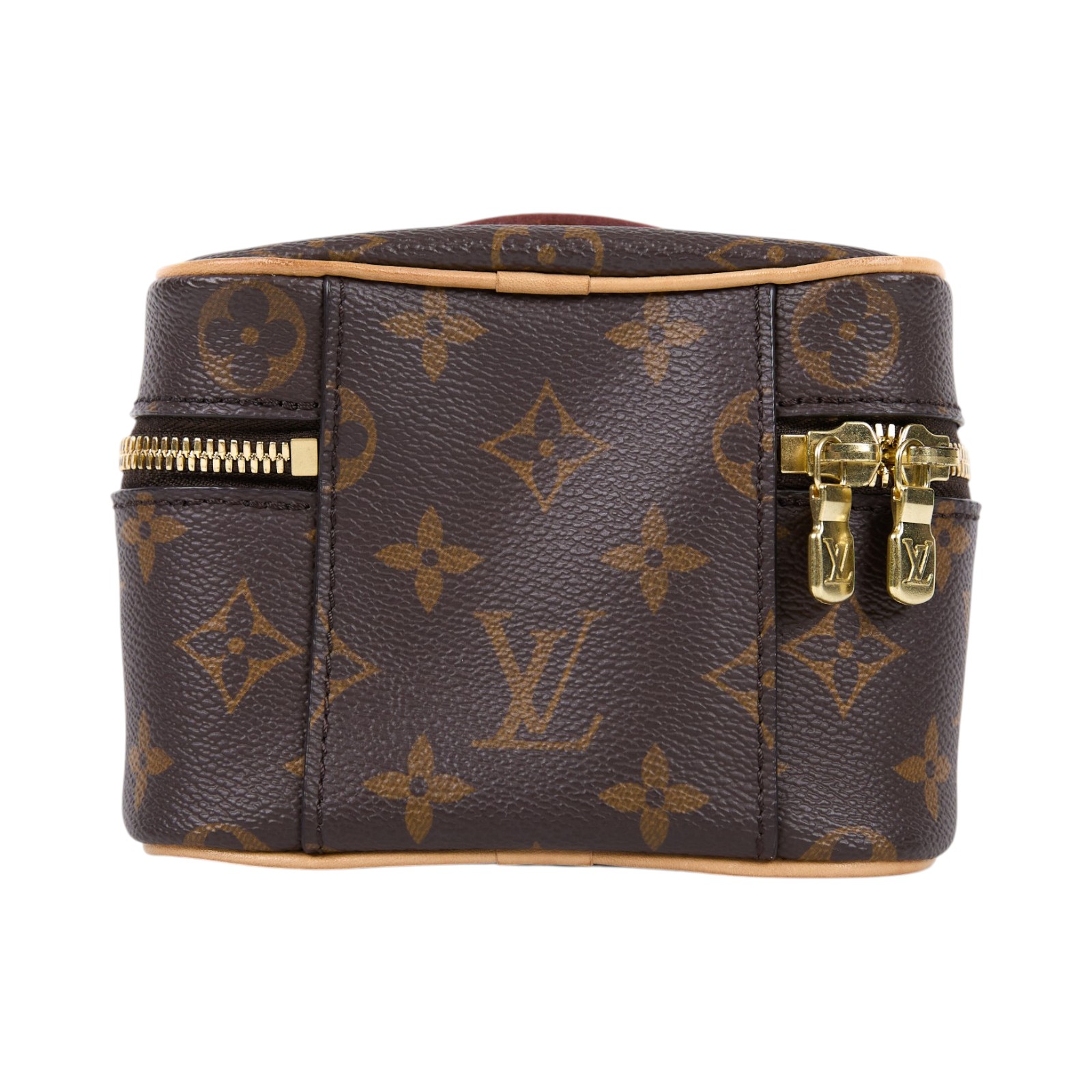 路易威登 LOUIS VUITTON Nice Nano 經典帆布 梳洗袋 化妝箱 M44936 晶片款 原花Nice Nano 防塵袋