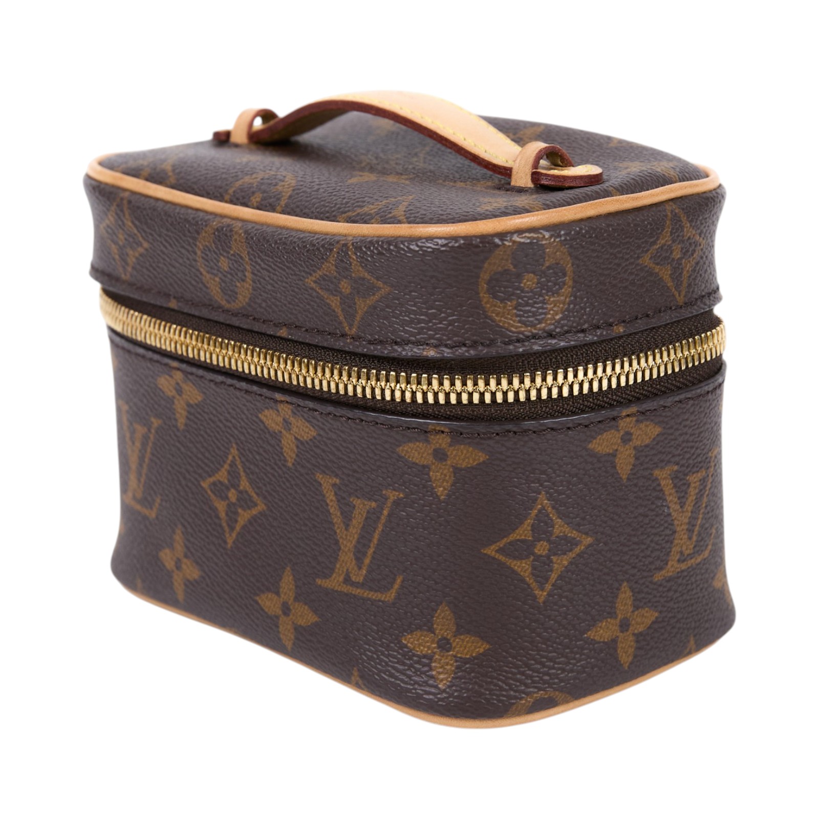 路易威登 LOUIS VUITTON Nice Nano 經典帆布 梳洗袋 化妝箱 M44936 晶片款 原花Nice Nano 防塵袋