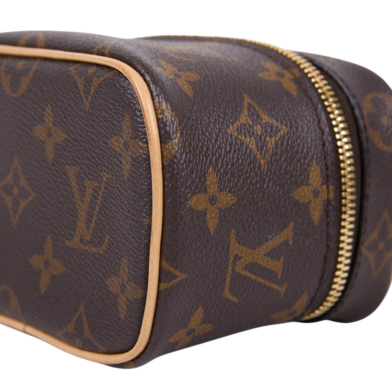 路易威登 LOUIS VUITTON Nice Nano 經典帆布 梳洗袋 化妝箱 M44936 晶片款 原花Nice Nano 防塵袋