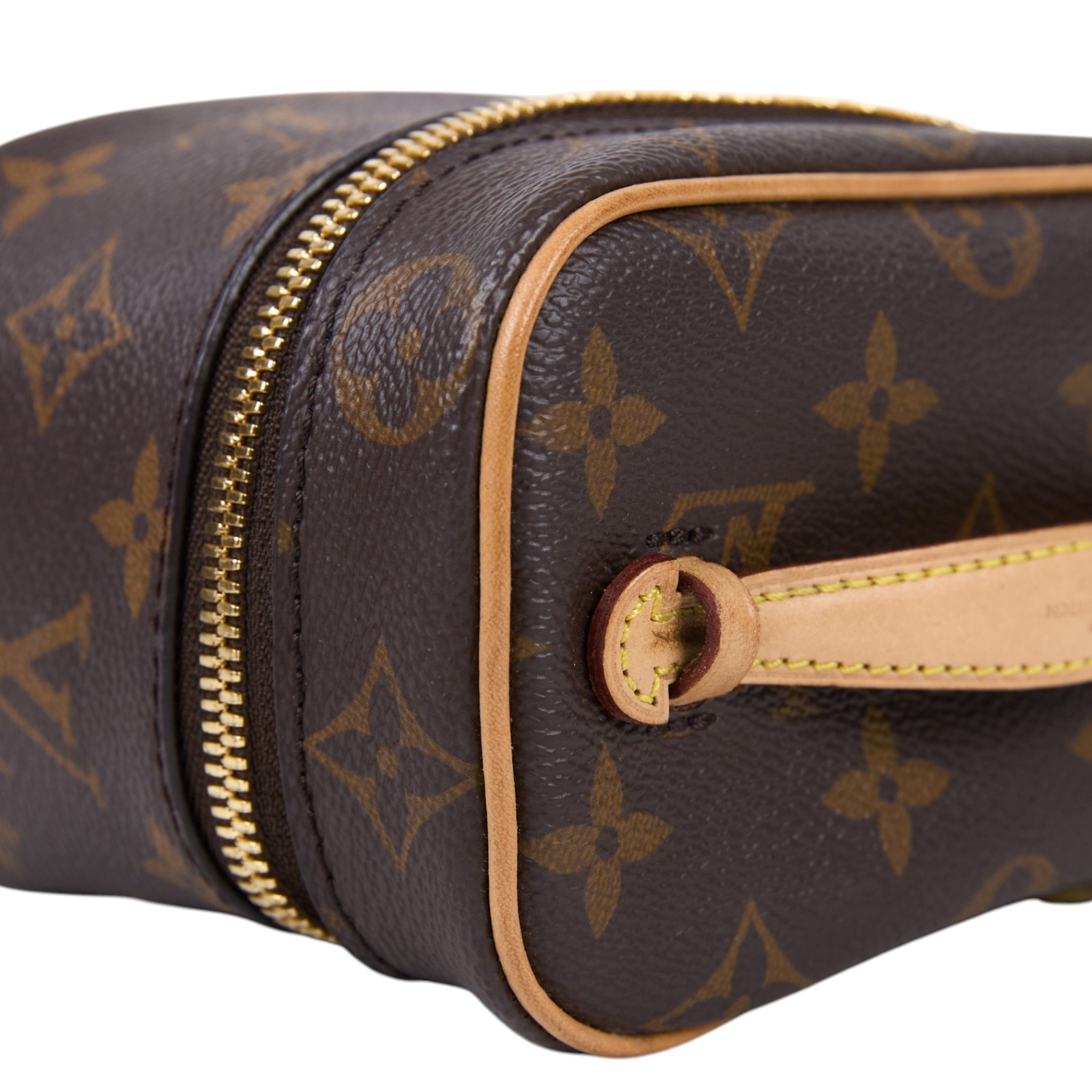 路易威登 LOUIS VUITTON Nice Nano 經典帆布 梳洗袋 化妝箱 M44936 晶片款 原花Nice Nano 防塵袋