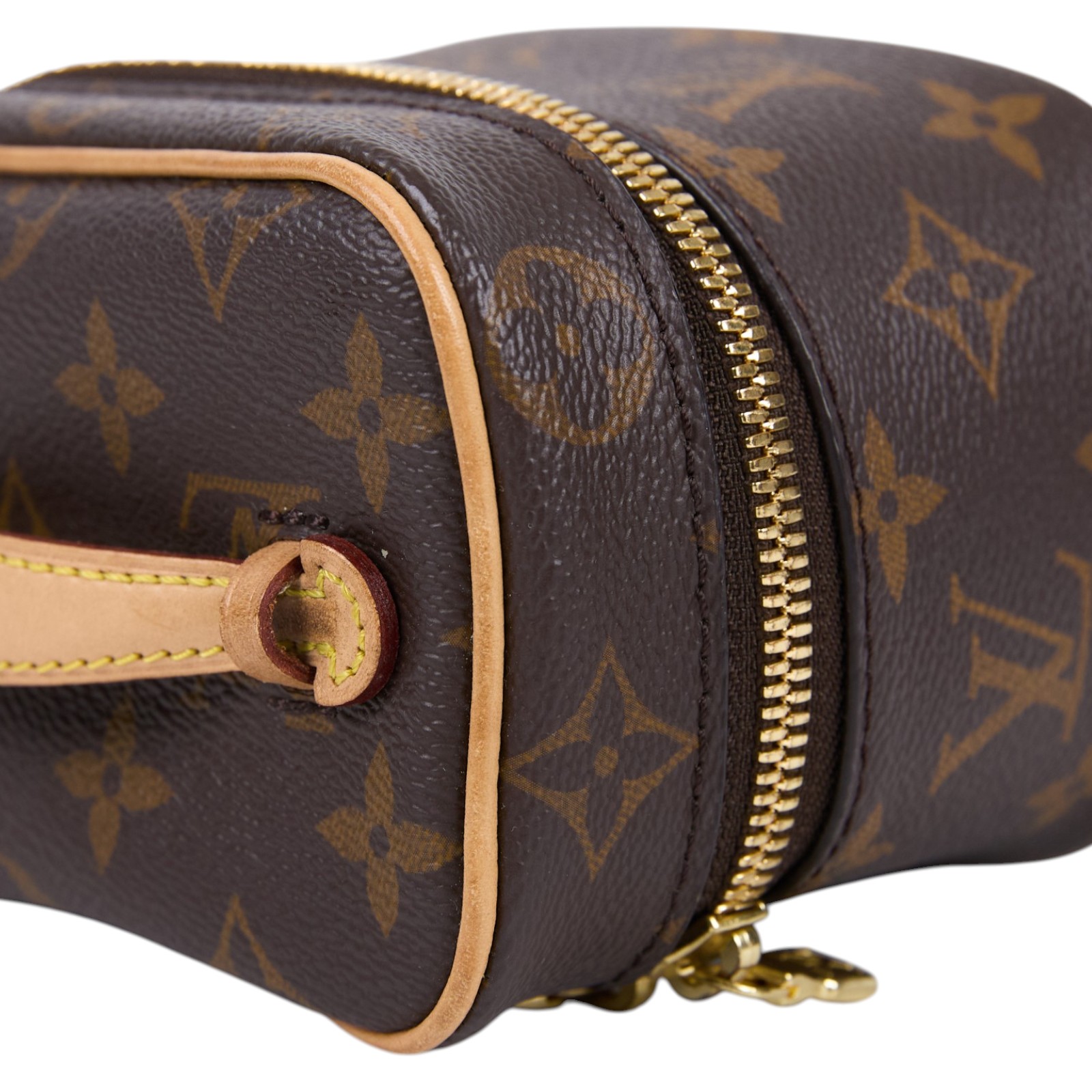 路易威登 LOUIS VUITTON Nice Nano 經典帆布 梳洗袋 化妝箱 M44936 晶片款 原花Nice Nano 防塵袋