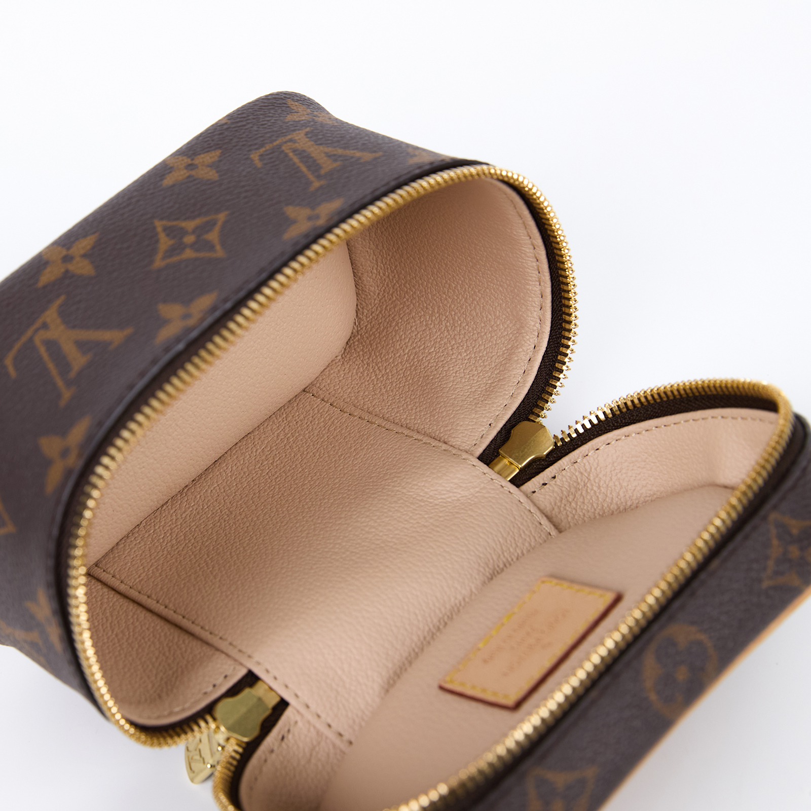 路易威登 LOUIS VUITTON Nice Nano 經典帆布 梳洗袋 化妝箱 M44936 晶片款 原花Nice Nano 防塵袋