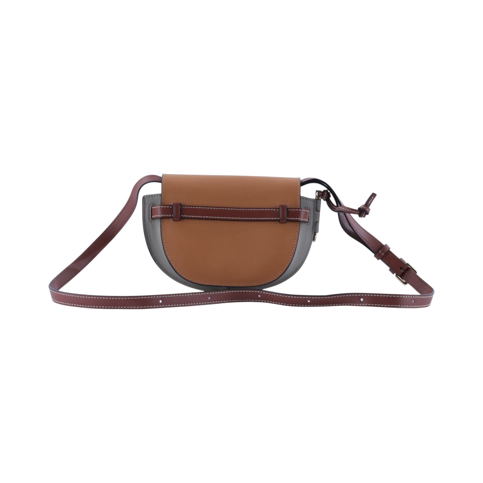 羅意威 LOEWE Mini Gate Dual bag 迷你 小牛皮 肩背包 A650N46X08 焦糖雙色MINI GATE 防塵袋/背帶