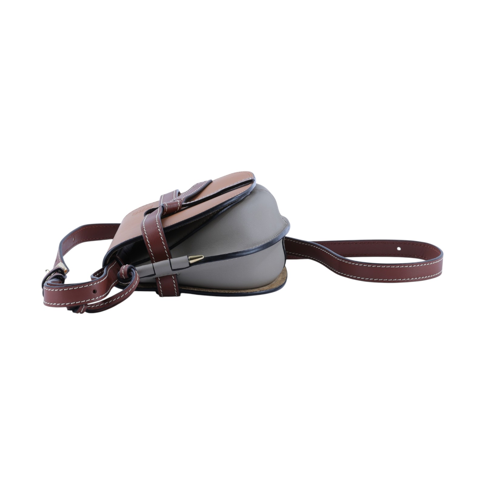 羅意威 LOEWE Mini Gate Dual bag 迷你 小牛皮 肩背包 A650N46X08 焦糖雙色MINI GATE 防塵袋/背帶