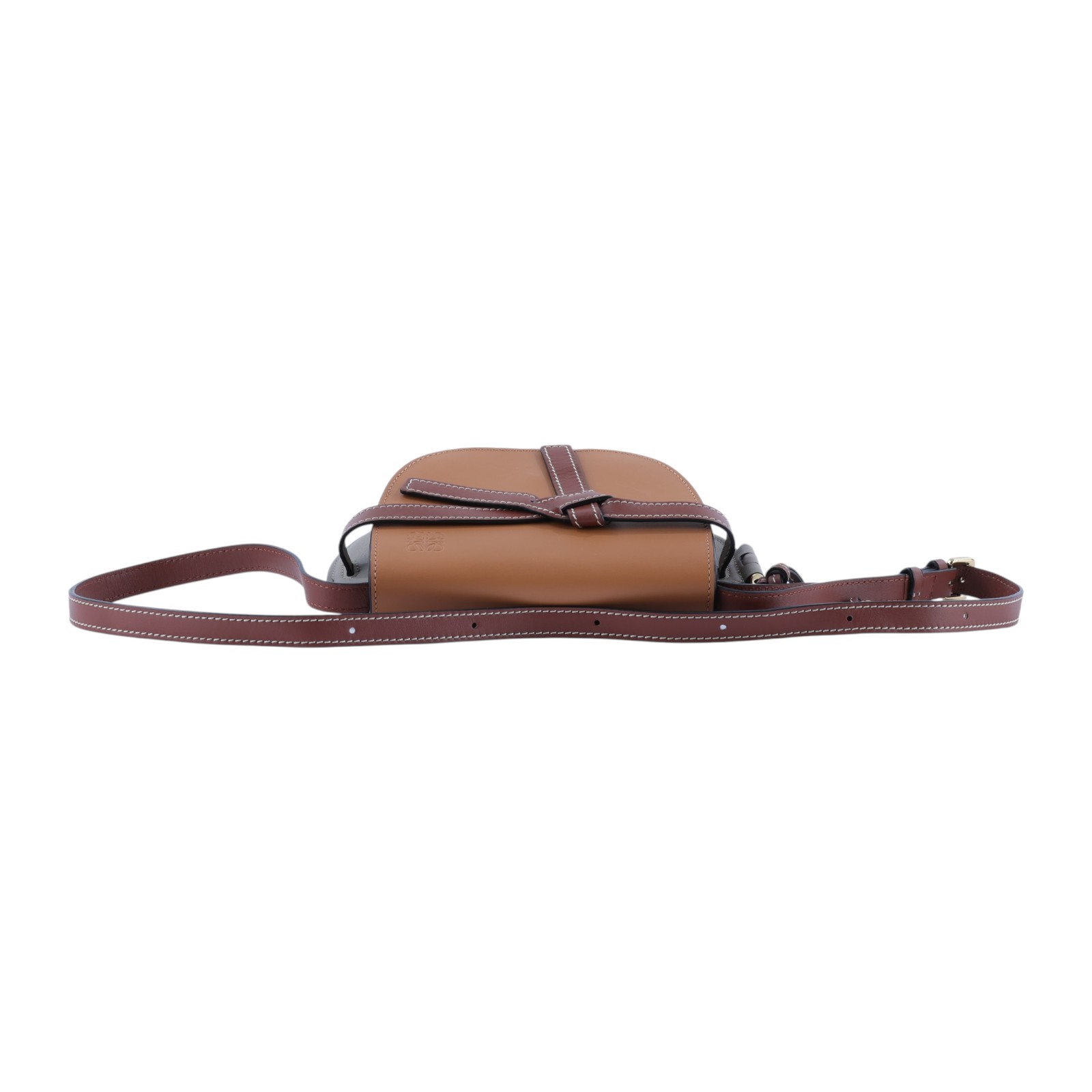 羅意威 LOEWE Mini Gate Dual bag 迷你 小牛皮 肩背包 A650N46X08 焦糖雙色MINI GATE 防塵袋/背帶