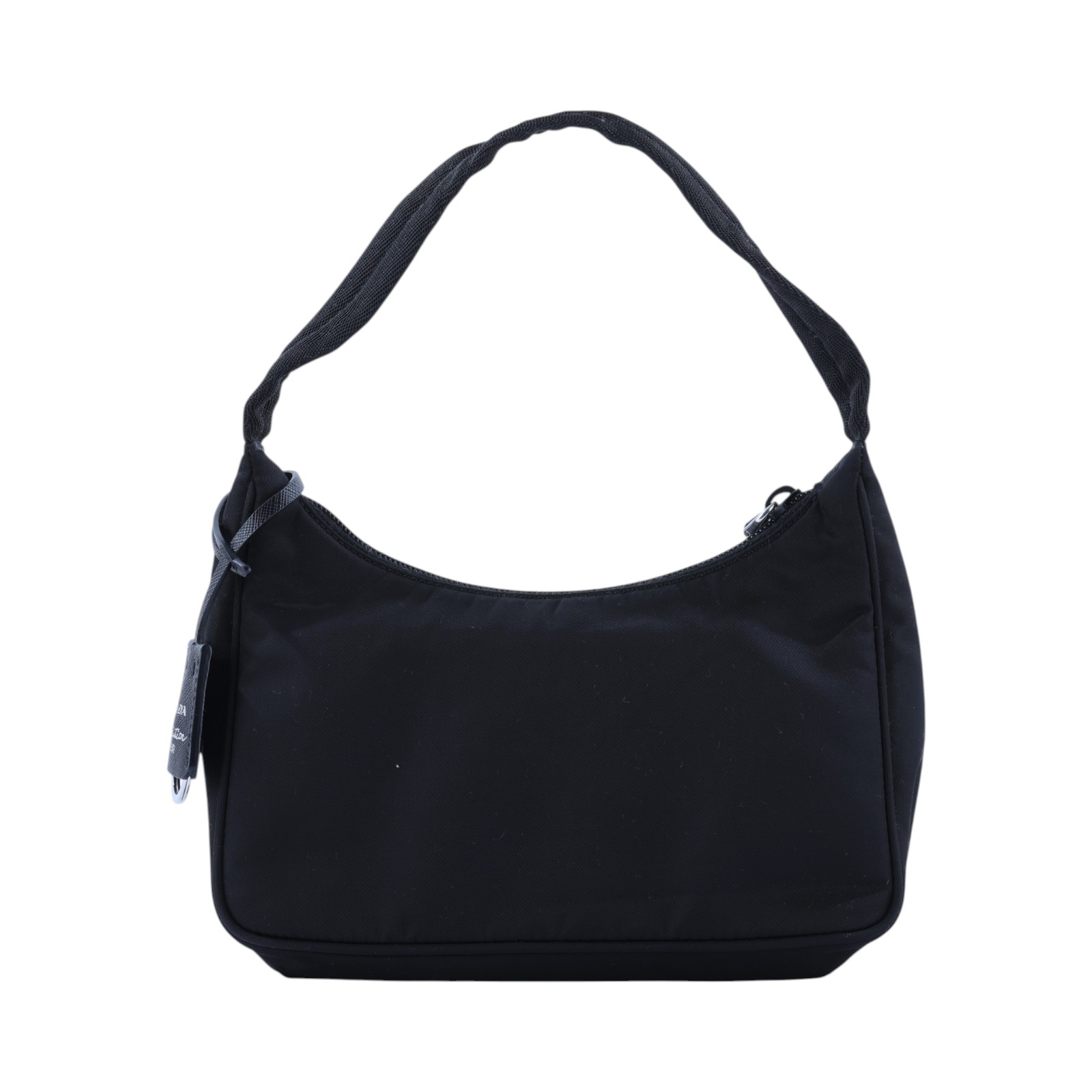 普拉達 PRADA Re-Edition 迷你 Hobo 包 1NE515_RDH0 黑尼龍HOBO腋下包 防塵袋/保證卡