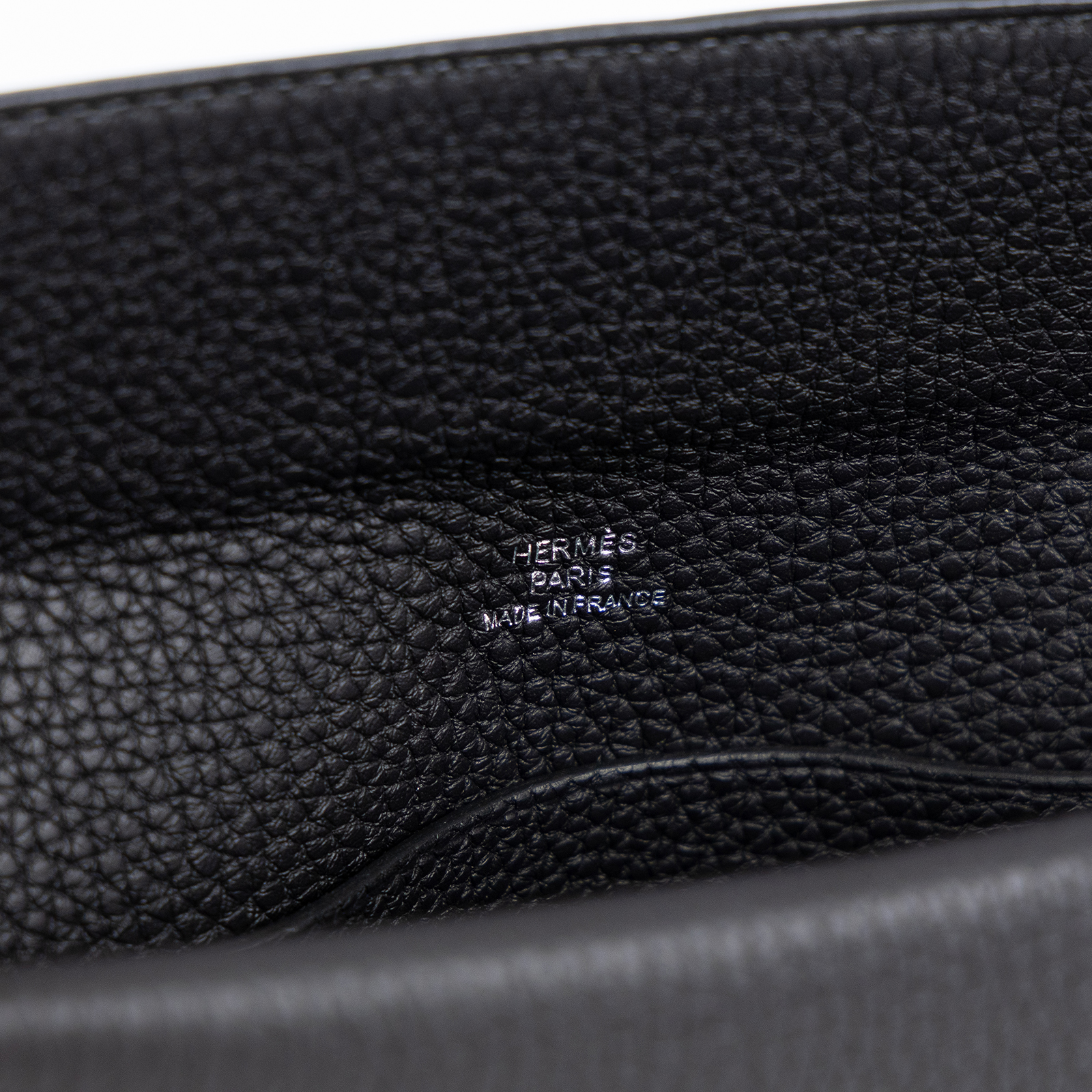愛馬仕 Hermes Videpoches 肩背包 銀色五金 黑色  W AA 002 ZA W刻 黑Videpoches 防塵袋