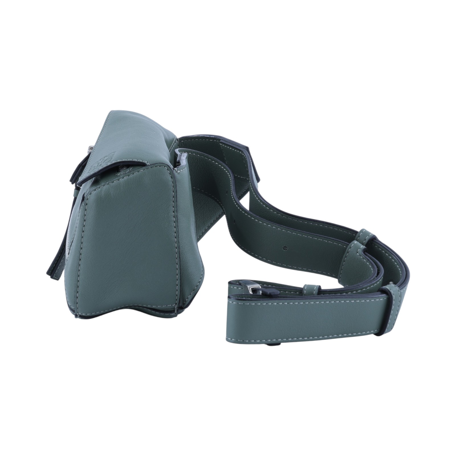 羅意威 LOEWE Puzzle bag Mini 腰包 斜背包 B510U89X02 灰綠PUZZLE腰包 防塵袋