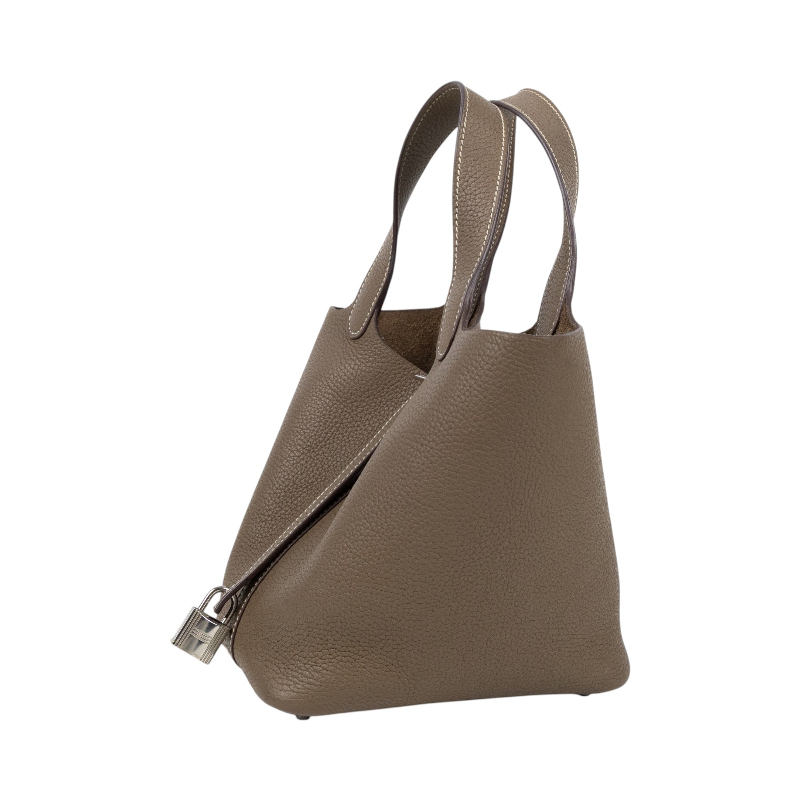 愛馬仕 Hermes Picotin Lock 18 菜籃子包 銀色五金 大象灰 H056289CK18  UPU002NI  原廠盒子/購買證明/鎖組