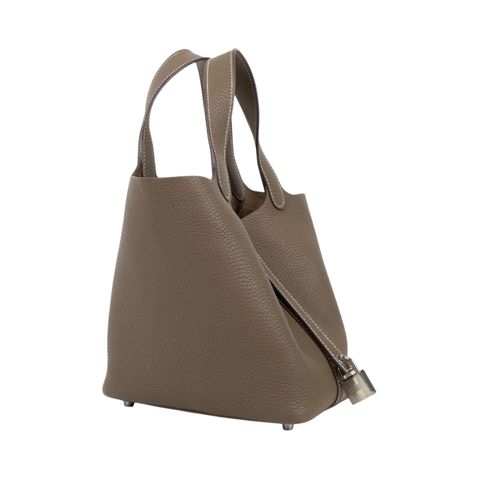 愛馬仕 Hermes Picotin Lock 18 菜籃子包 銀色五金 大象灰 H056289CK18  UPU002NI  原廠盒子/購買證明/鎖組