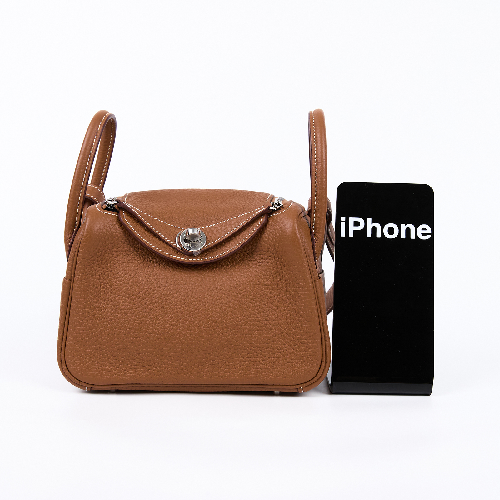 愛馬仕 Hermes Lindy II 琳迪包 迷你 銀色五金 金棕色 H085956CK37 /KBS225  BK  原廠盒子/防塵袋/購買證明正本