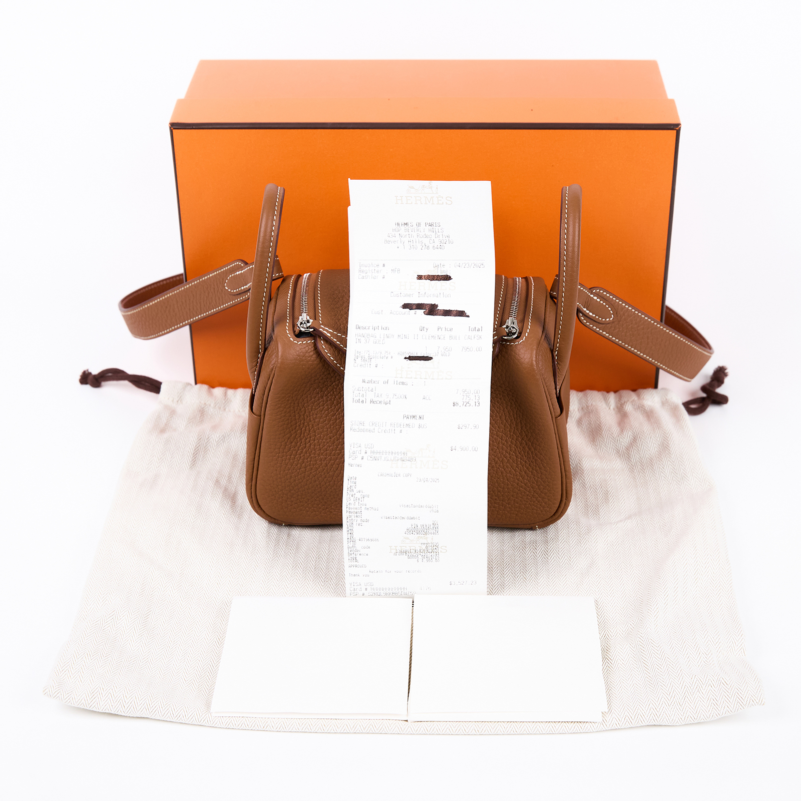 愛馬仕 Hermes Lindy II 琳迪包 迷你 銀色五金 金棕色 H085956CK37 /KBS225  BK  原廠盒子/防塵袋/購買證明正本