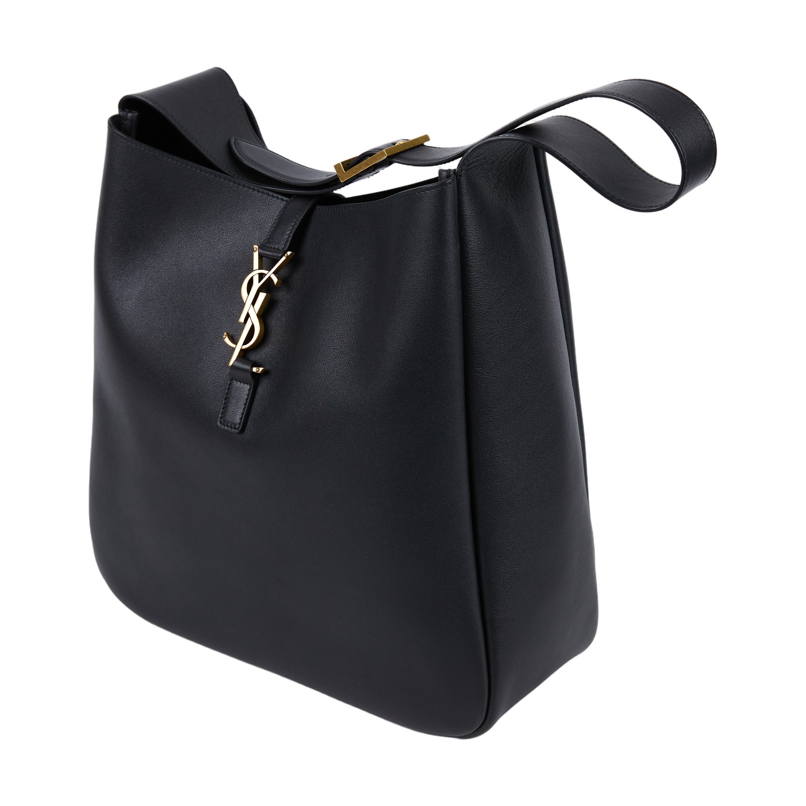 聖羅蘭 YSL SAINT LAURENT LE 5 À 7 滑面皮革 柔軟 大型 手袋 手提 肩背包 753837AAAUQ  防塵袋/內袋