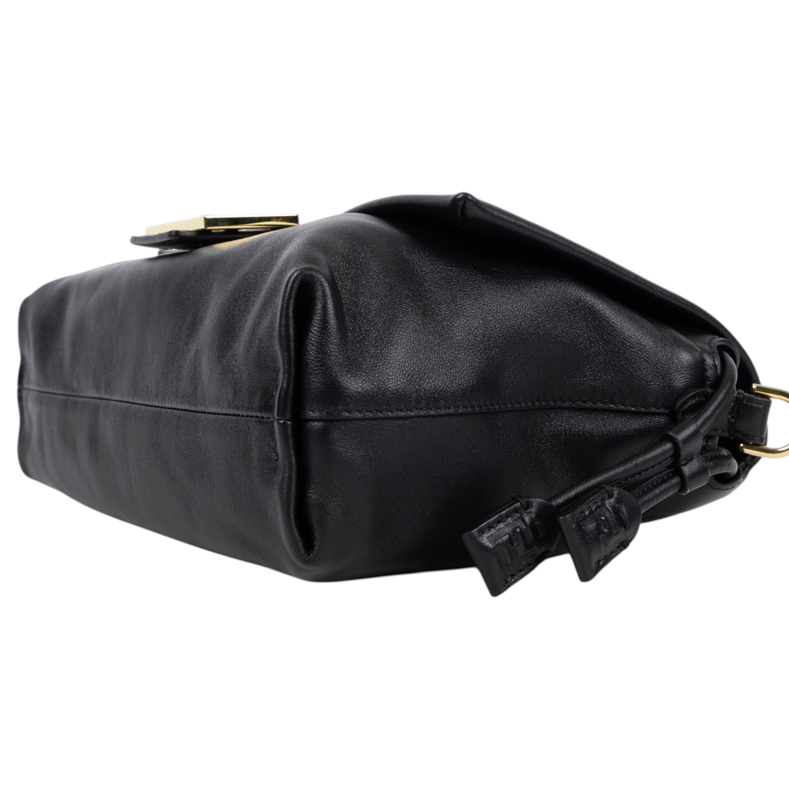 芬迪 FENDI Mamma Baguette FF 中款 肩背包 手提包 8BR833AQ0D 黑羊Mamma Baguette中型 原廠盒子/防塵袋/背帶2