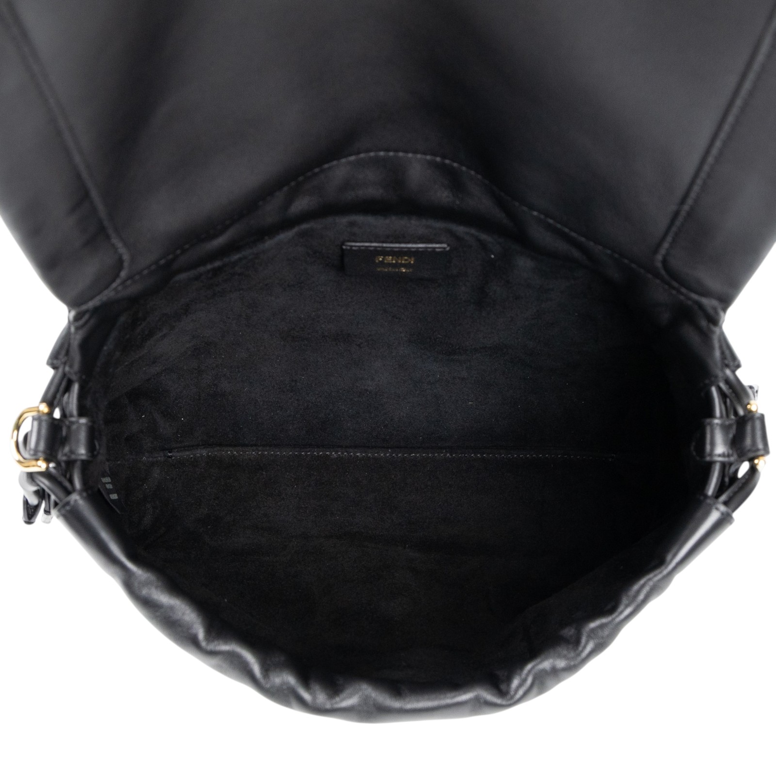 芬迪 FENDI Mamma Baguette FF 中款 肩背包 手提包 8BR833AQ0D 黑羊Mamma Baguette中型 原廠盒子/防塵袋/背帶2