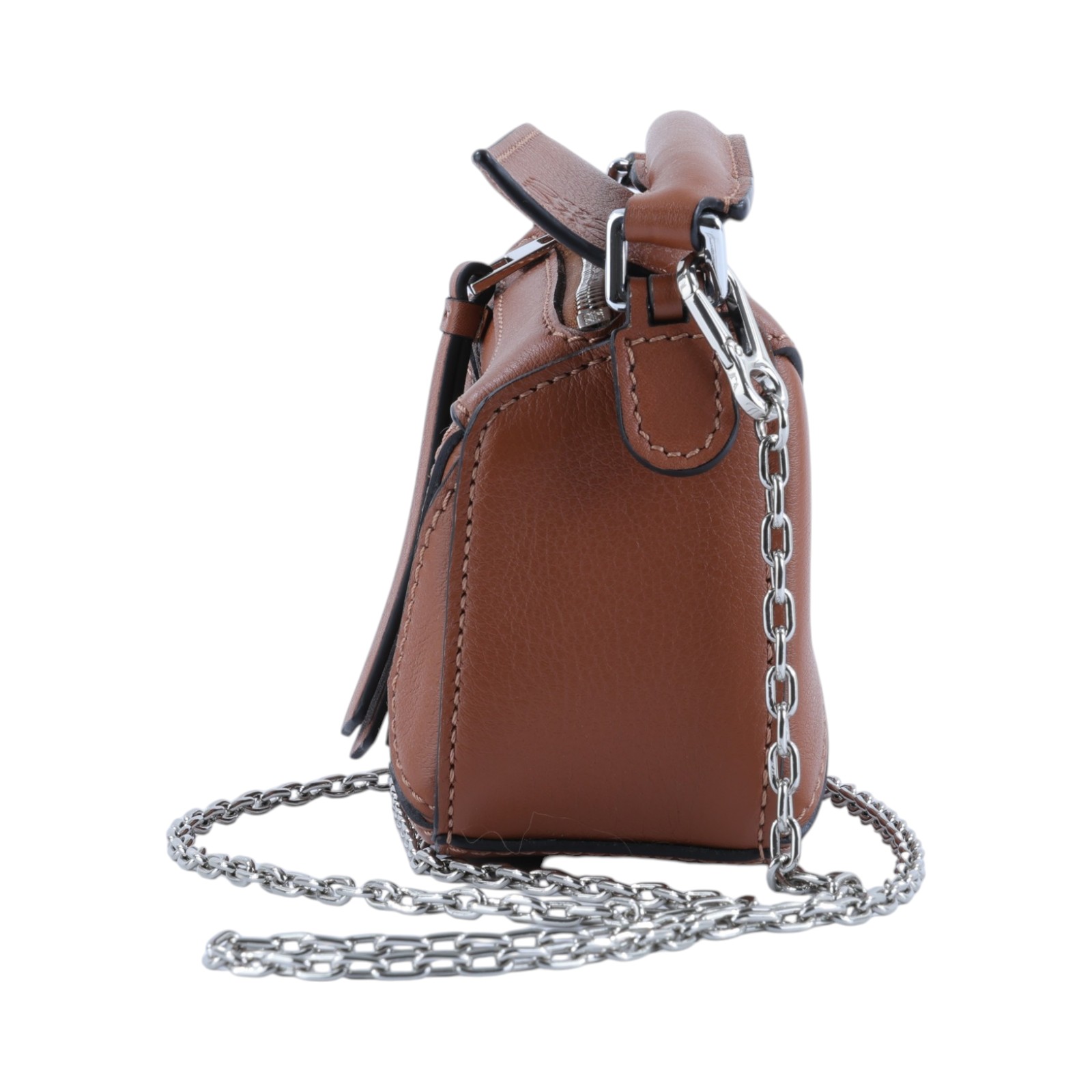 羅意威 LOEWE Nano Puzzle bag 手拿 肩背 斜背包 A510U98X01 棕色NANO PUZZLE 防塵袋/背帶