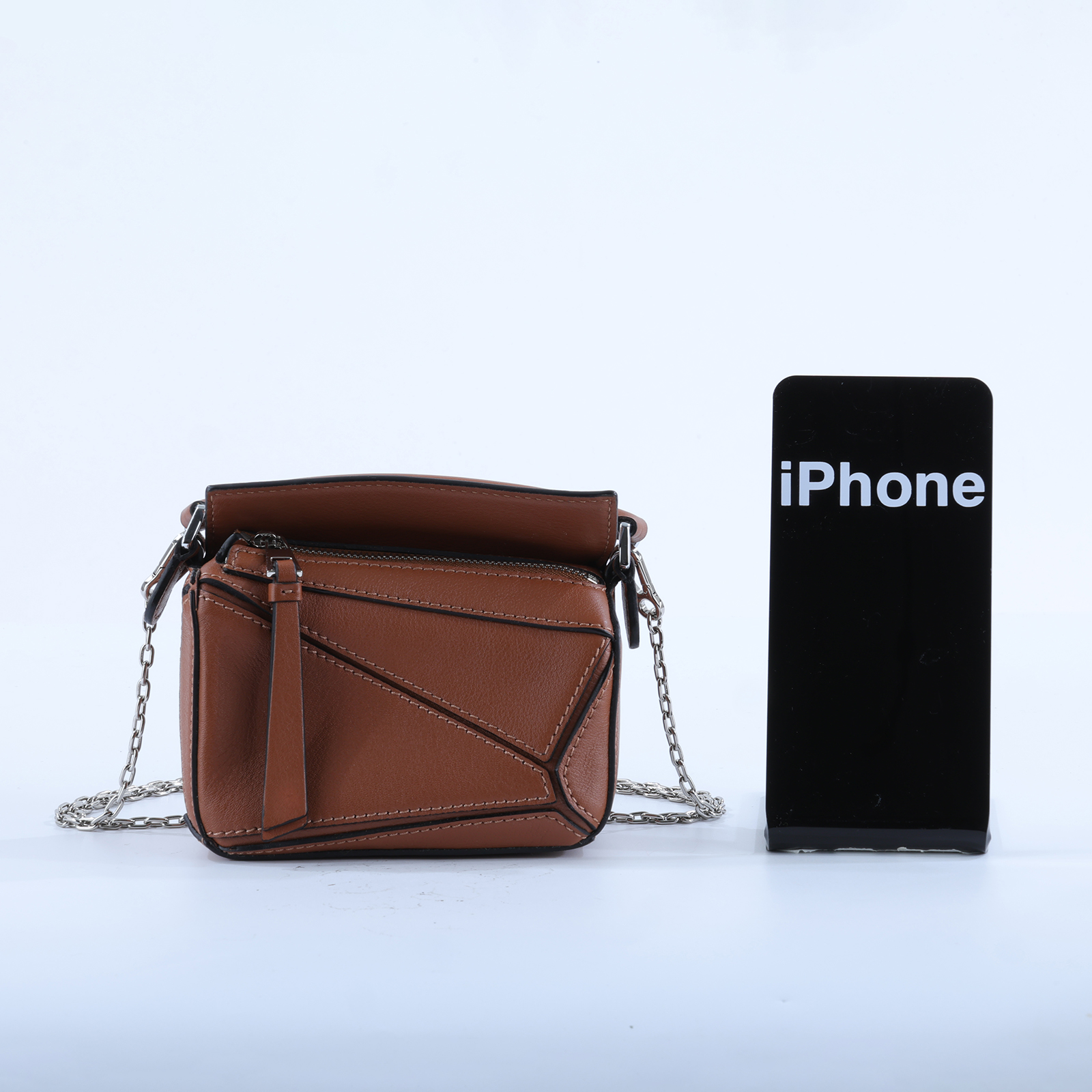 羅意威 LOEWE Nano Puzzle bag 手拿 肩背 斜背包 A510U98X01 棕色NANO PUZZLE 防塵袋/背帶